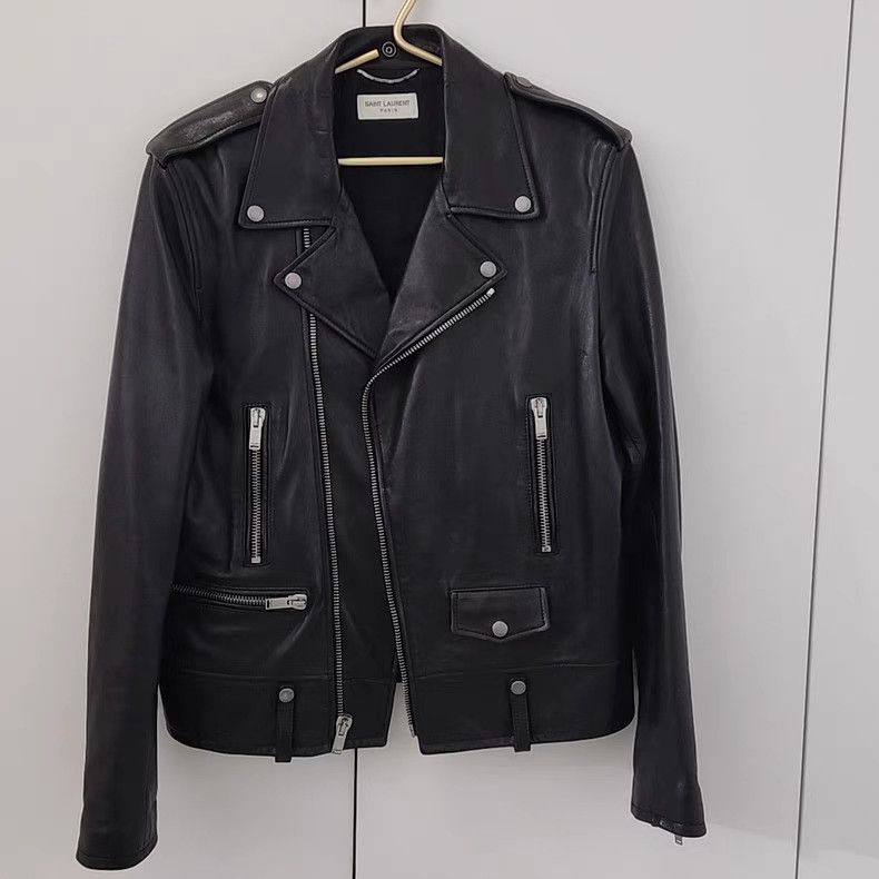 Saint Laurent Paris 2018 motorcycle leather jacket