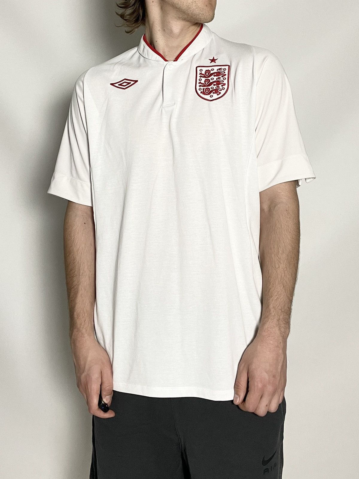 Umbro VINTAGE 🐦‍🔥 Umbro x England Football Team Polo jersey Tee Size US M / EU 48-50 / 2 - 1 Thumbnail