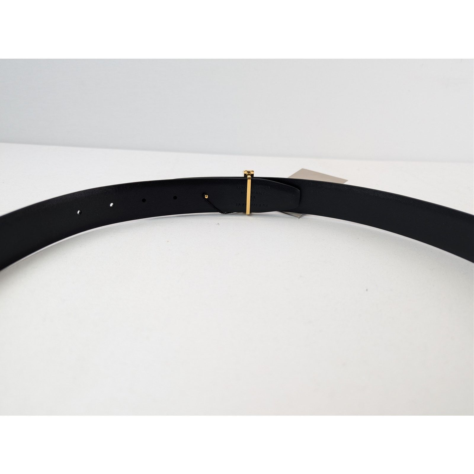 Tom Ford o1rshd1 Size: 95 / T Icon Crocodile-Effect Belt in Navy Blue Size 38 - 11 Thumbnail