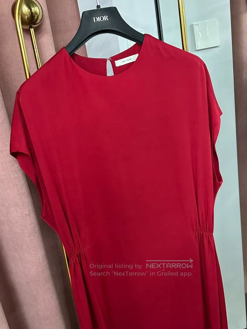 The Row The Row Red silk sleeveless dress Size XS / US 0-2 / IT 36-38 - 2 Thumbnail
