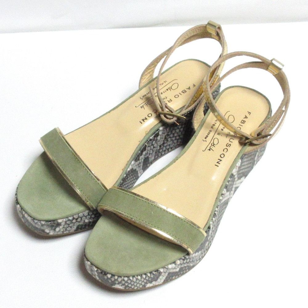 Other Other FABIO RUSCONI × Odette e Odile Platform Sandals Leather Shoes DUTY FREE for USA Size ONE SIZE - 1 Thumbnail