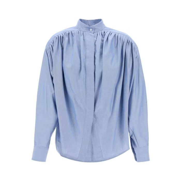 image of Etro O1S22I1N0524 Egg Shaped Shirt In Light Blue, Women's (Size Small)