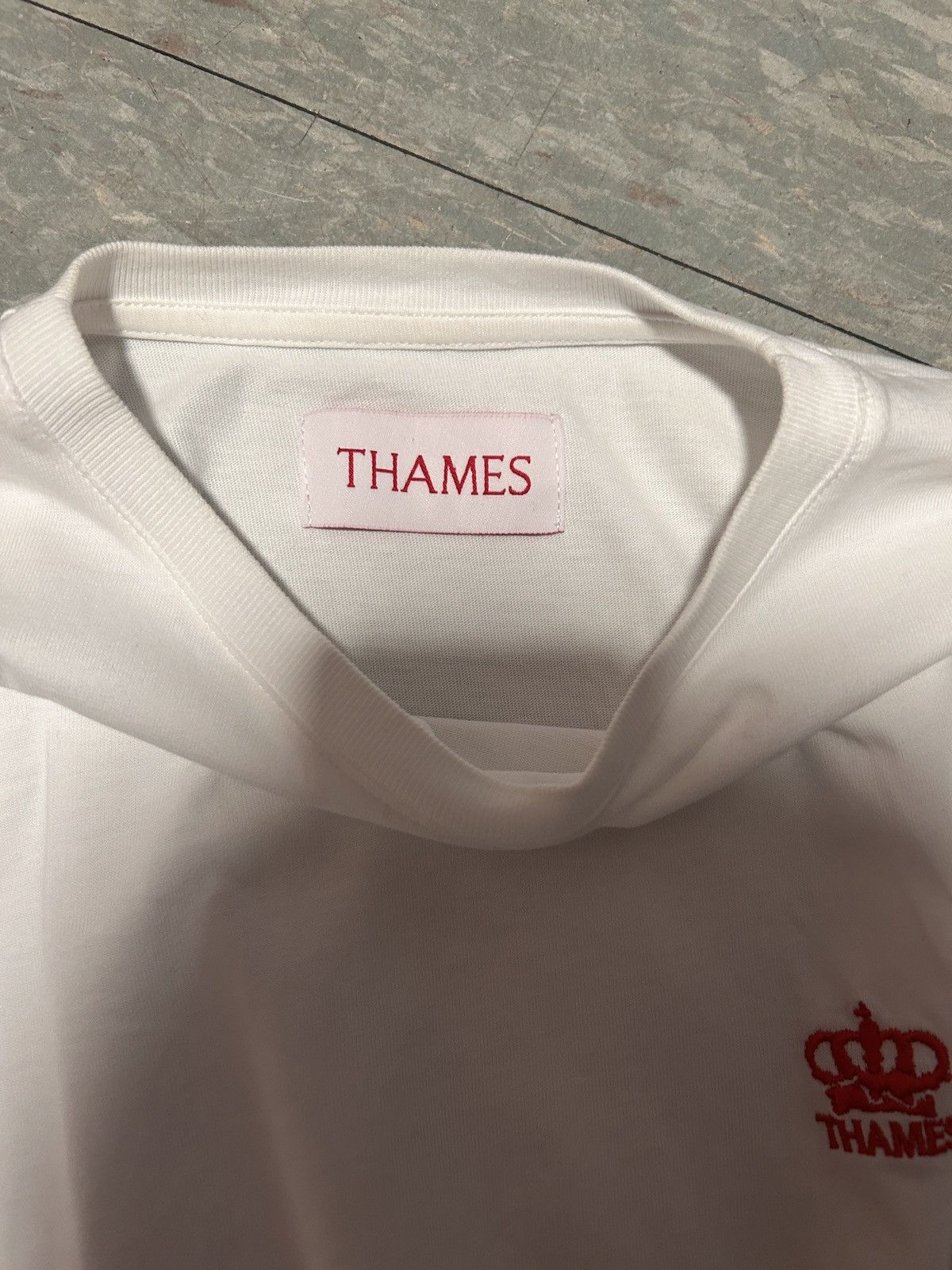 Thames MMXX. Thames MMXX Short Sleeve cropped White T Shirt Size US L / EU 52-54 / 3 - 3 Thumbnail