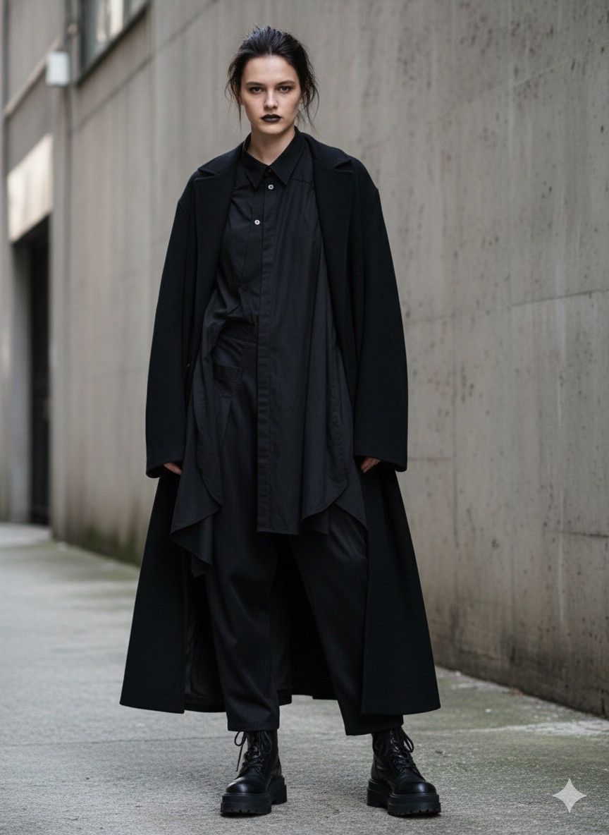Yohji Yamamoto Yohji Style HIROKO KOSHINO Pinstripe Tapered Wide Pleat pant Size US 29 - 5 Thumbnail