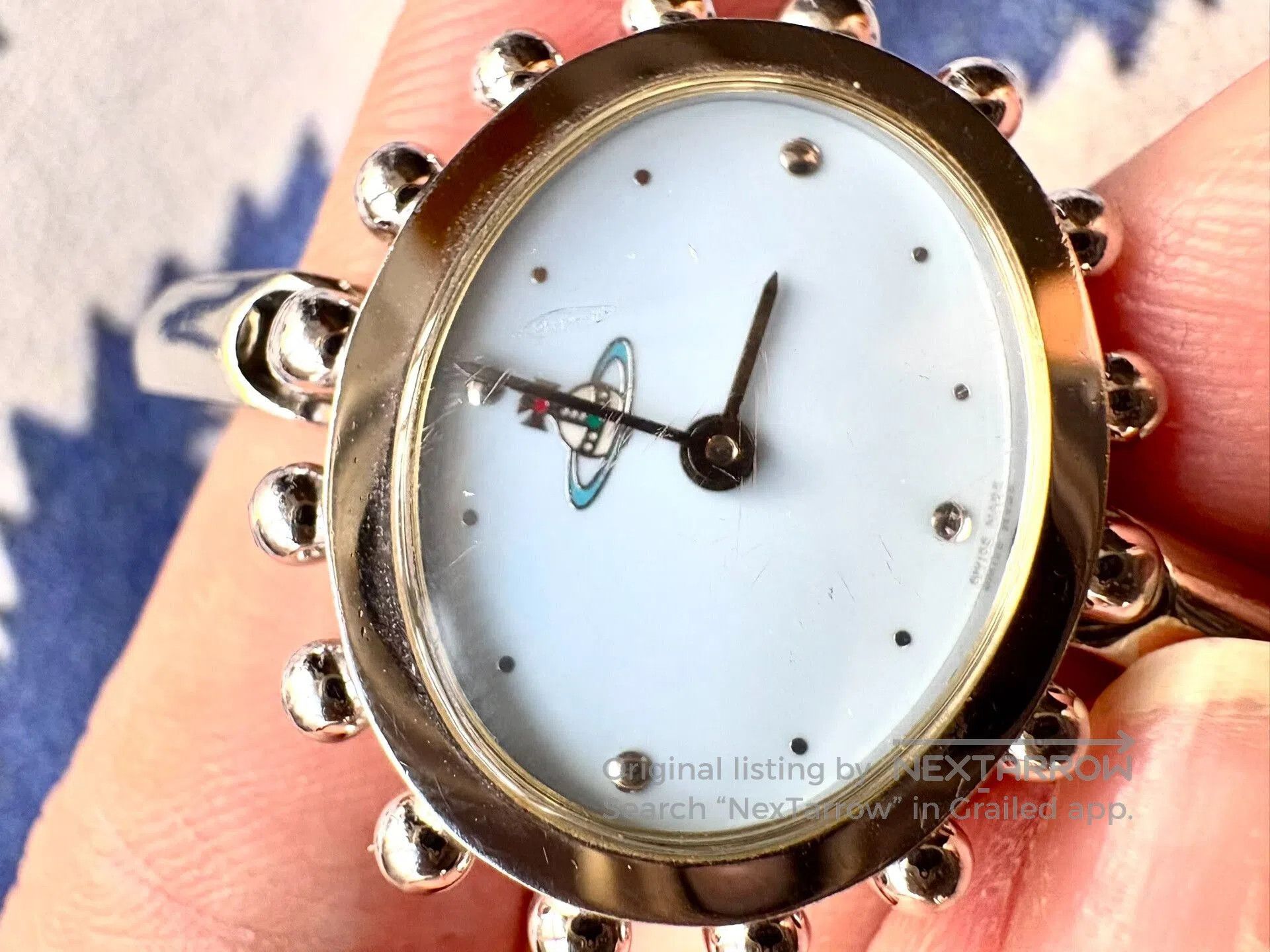 Vivienne Westwood Vivienne Westwood Blue Flower Watch Bracelet. Size ONE SIZE - 5 Thumbnail