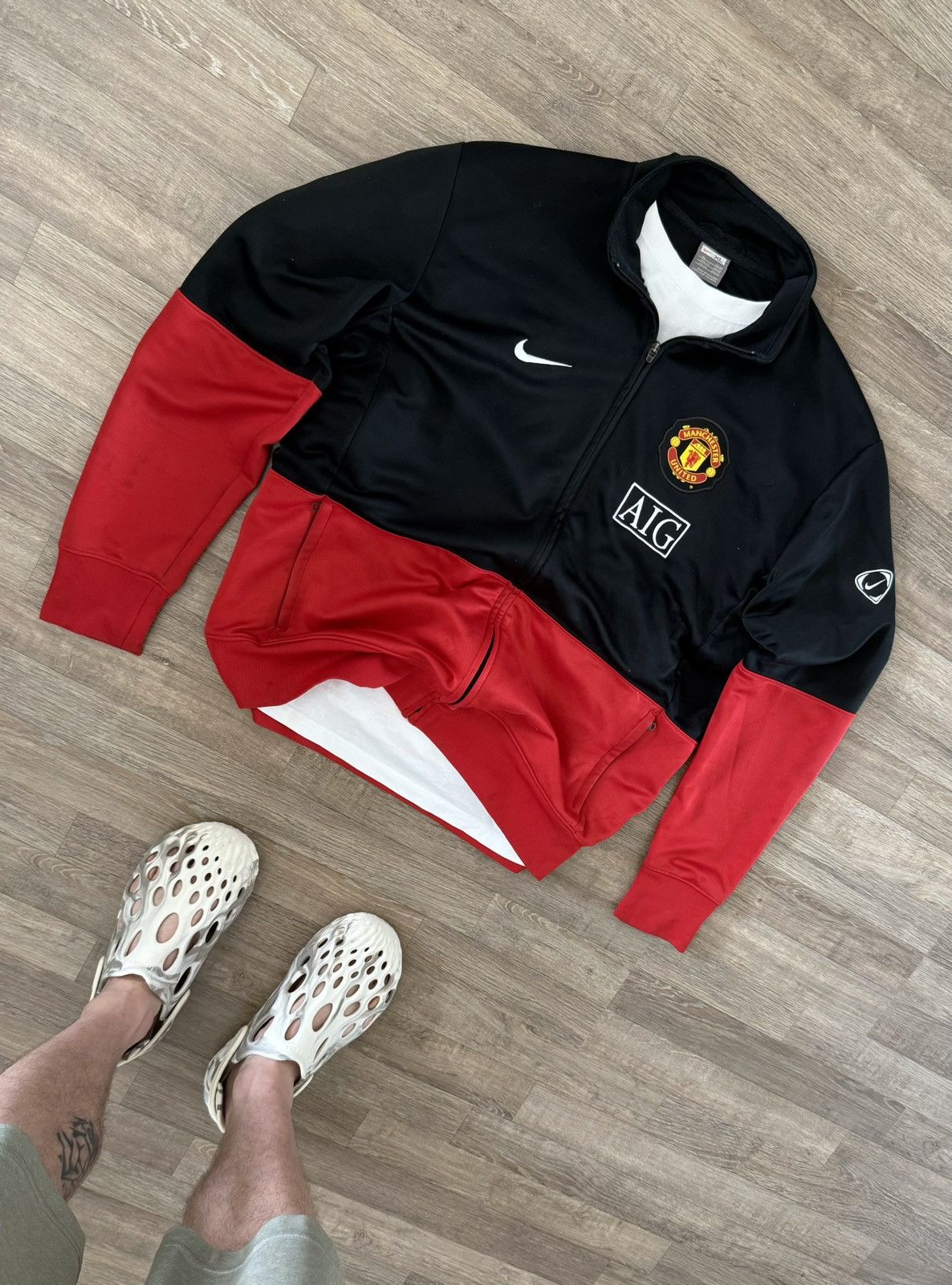 Manchester United Nike ジャケット ホワイト サイズM Nike Jacket Manchester United | Grailed