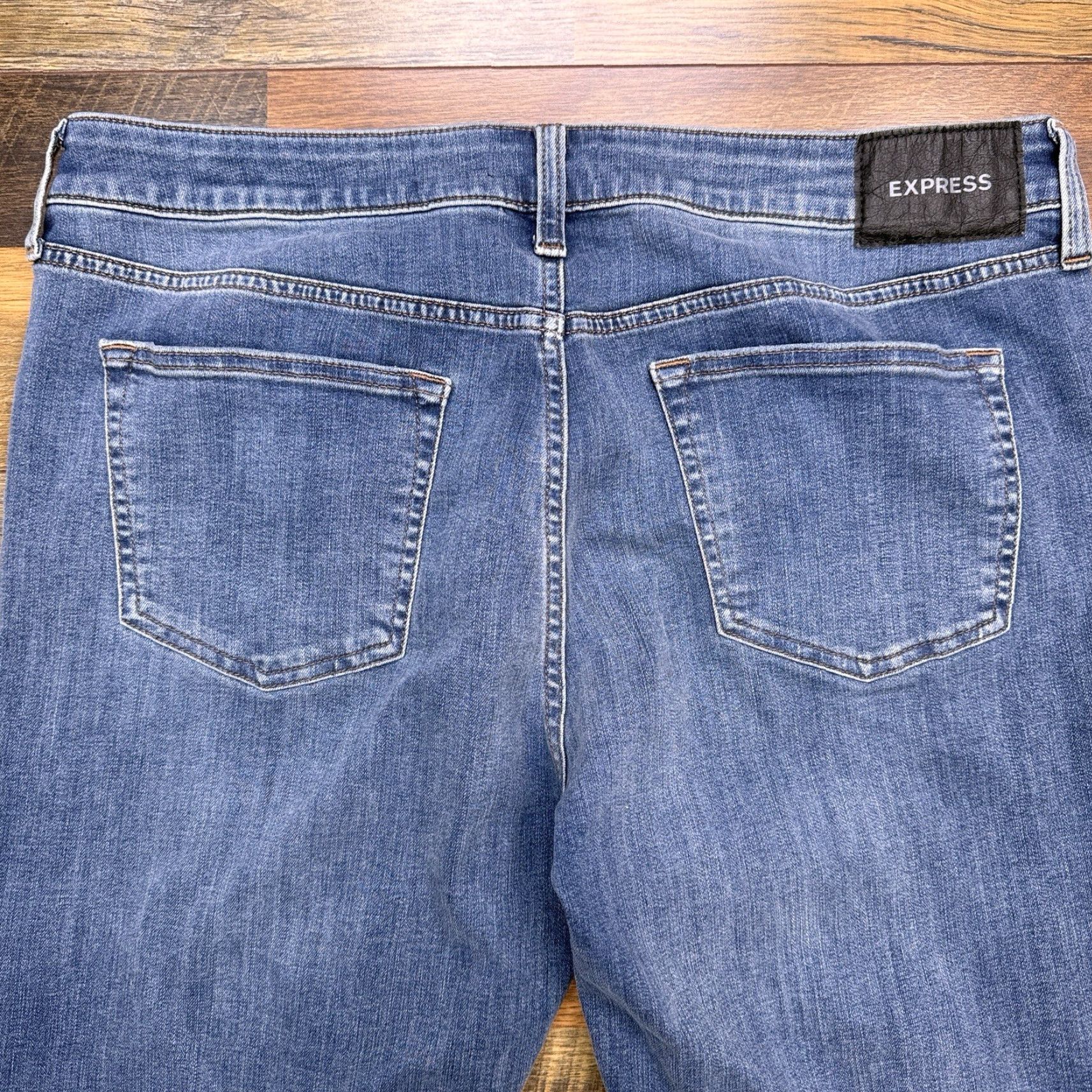 Express Express Skinny Jeans 34x34 Mid Rise Stretch Distressed Mens Size US 34 / EU 50 - 7 Thumbnail