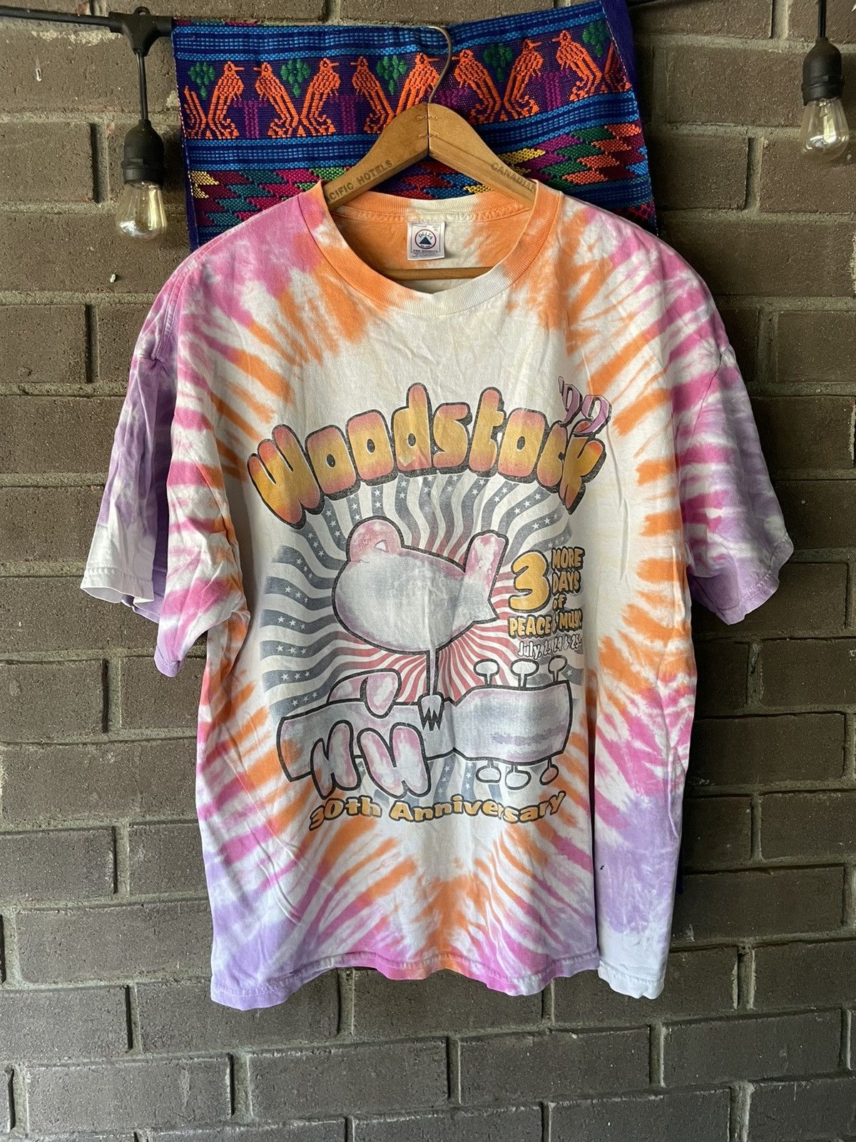 Band tees rock tees vintage vintage 99 woodstock parking lot tie
