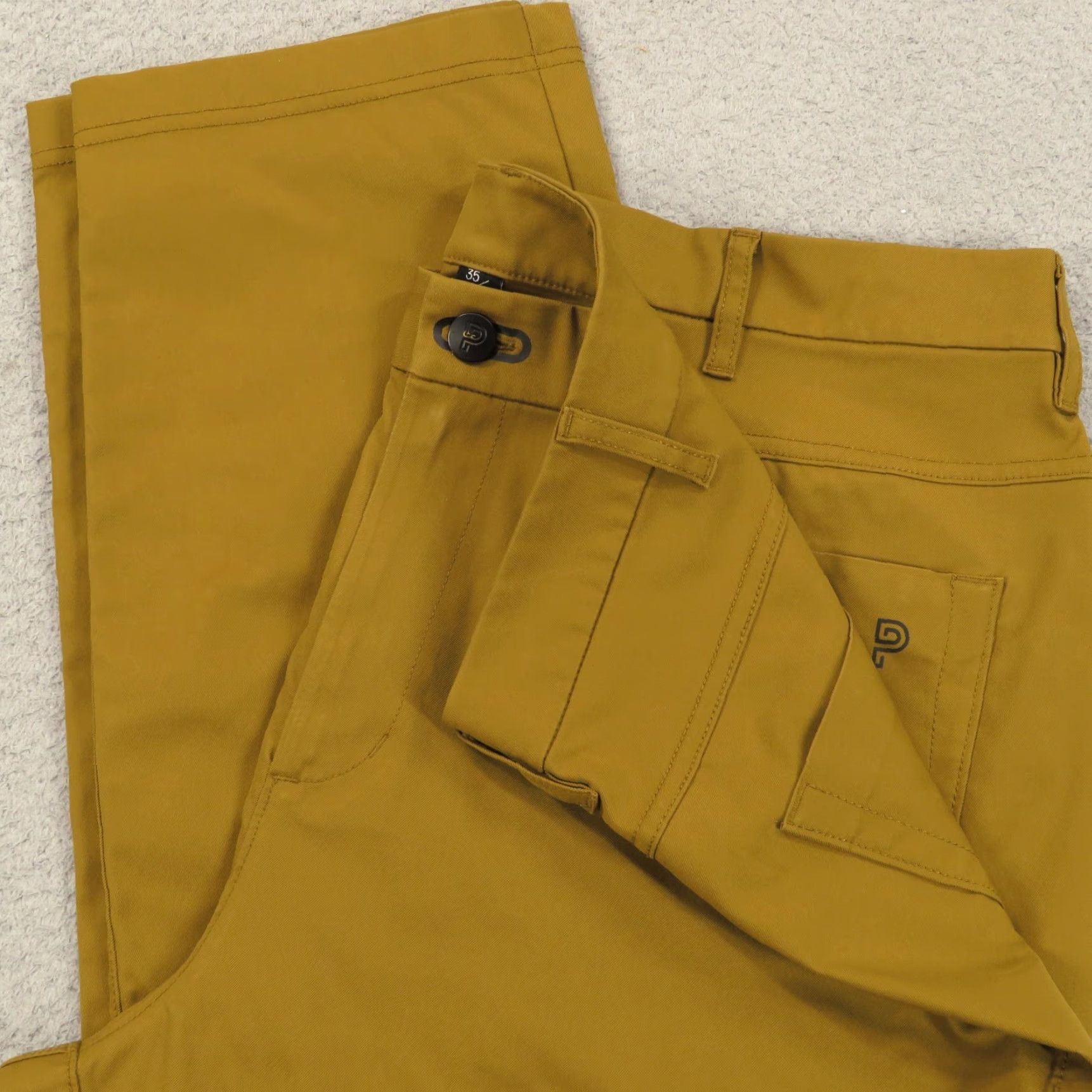 Vintage Public Rec Dealmaker Pants Men 35x30 Caramel 5 Pocket Chino Workday 2.0 Chinos Size US 35 - 2 Thumbnail