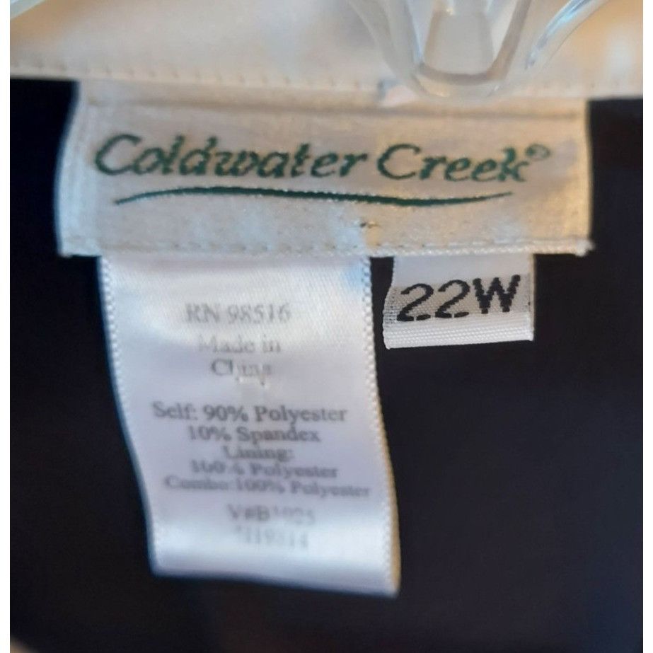 Other Coldwater Creek Womens Plus Size Black & White Blazer Jacket Size 3XL / US 20-22 - 5 Thumbnail