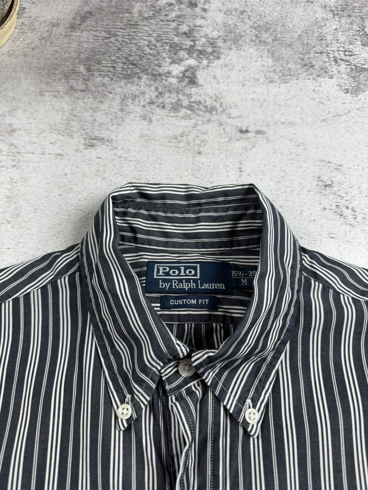 Polo Ralph Lauren Polo Ralph Lauren Black M Size 15 1/2-39 Button Striped Classic LongSleeve Shirt Size US M / EU 48-50 / 2 - 7 Thumbnail