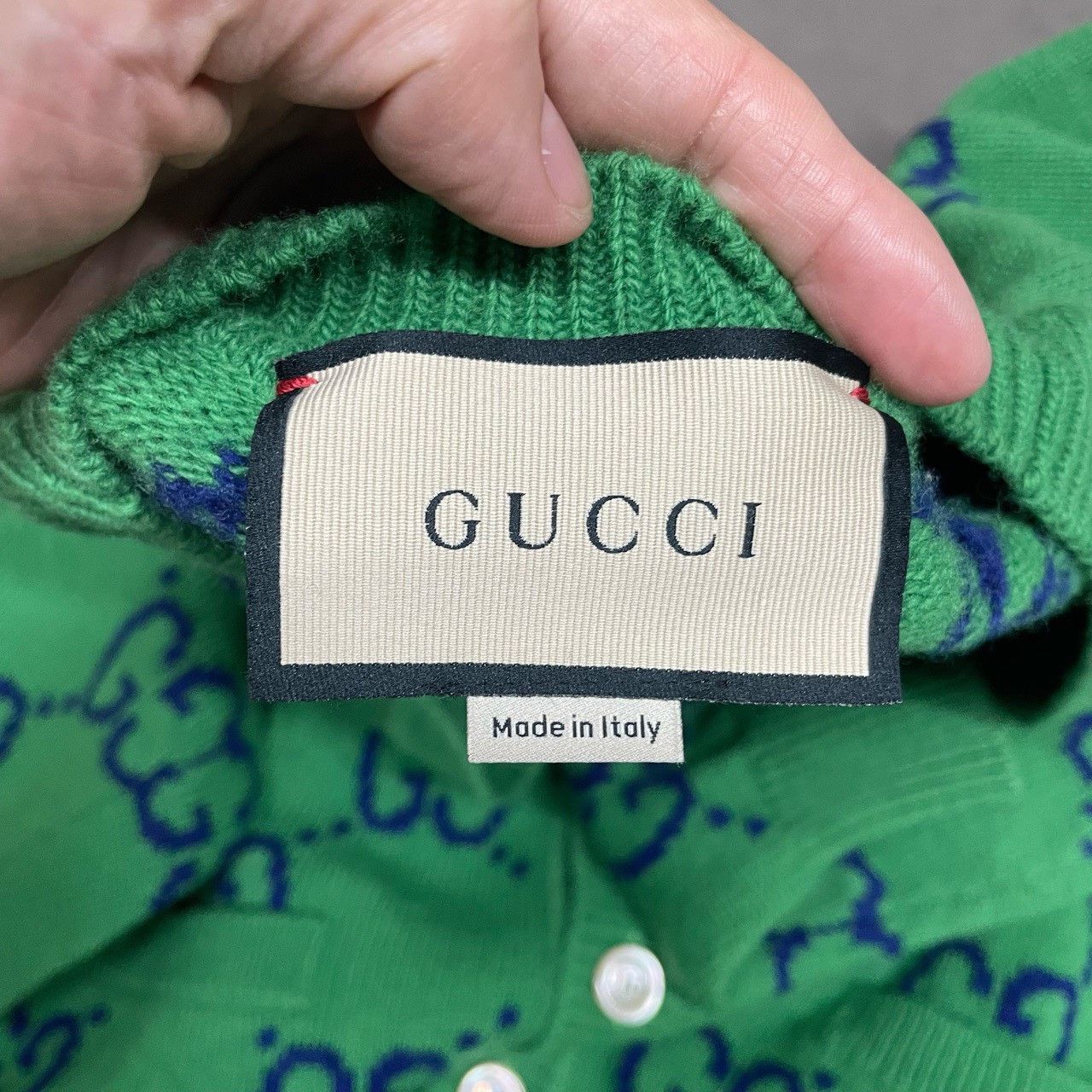 Gucci Gucci Green full-print cardigan sweater 2501-Nextarrow Size US M / EU 48-50 / 2 - 5 Thumbnail