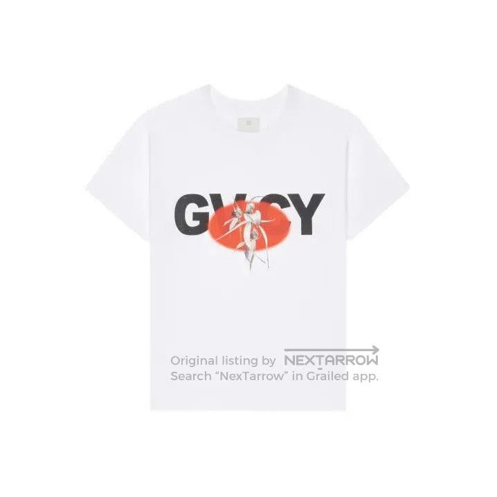 Givenchy Givenchy SS24 Logo Plant Print Short Sleeve T-Shirt. Size US XL / EU 56 / 4 - 1 Thumbnail