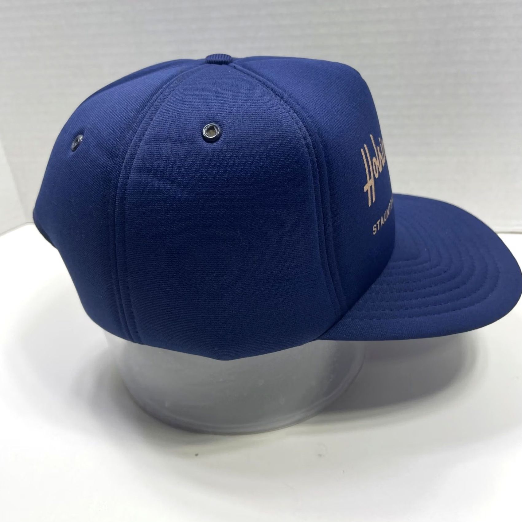 Vintage VINTAGE Holsinger Lumber Hat Cap Snap Back Blue Advertising Trucker Mens 80s Size ONE SIZE - 7 Thumbnail