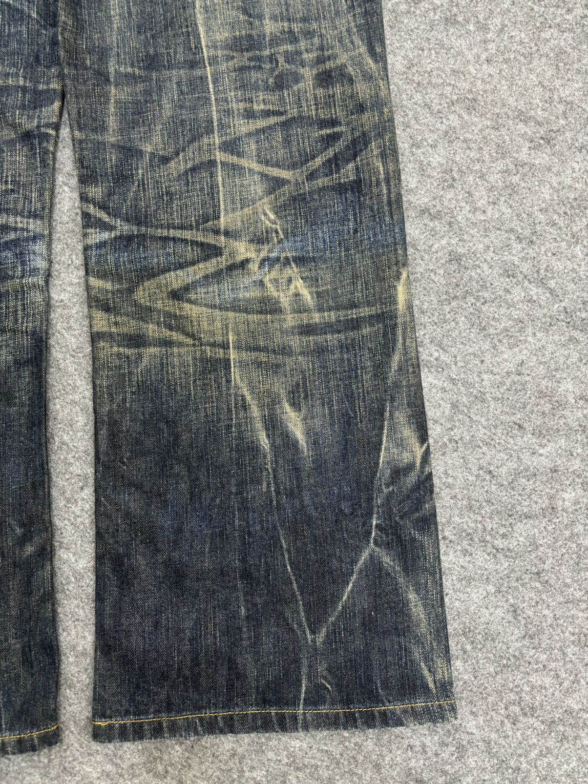 Edwin 💥Insane Raw Fades💥Edwin 503 Wide Japan Style Denim F478 Size US 33 - 18 Thumbnail