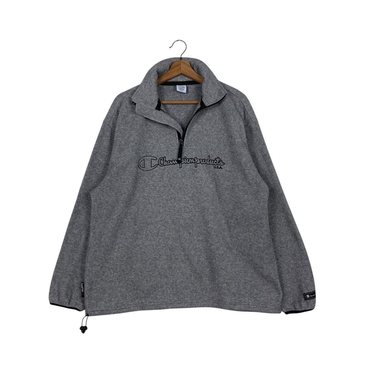 Champion CHAMPION Polartec Big Logo Half Zip Pullover Fleece 1954-C85 Size US L / EU 52-54 / 3 - 9 Thumbnail