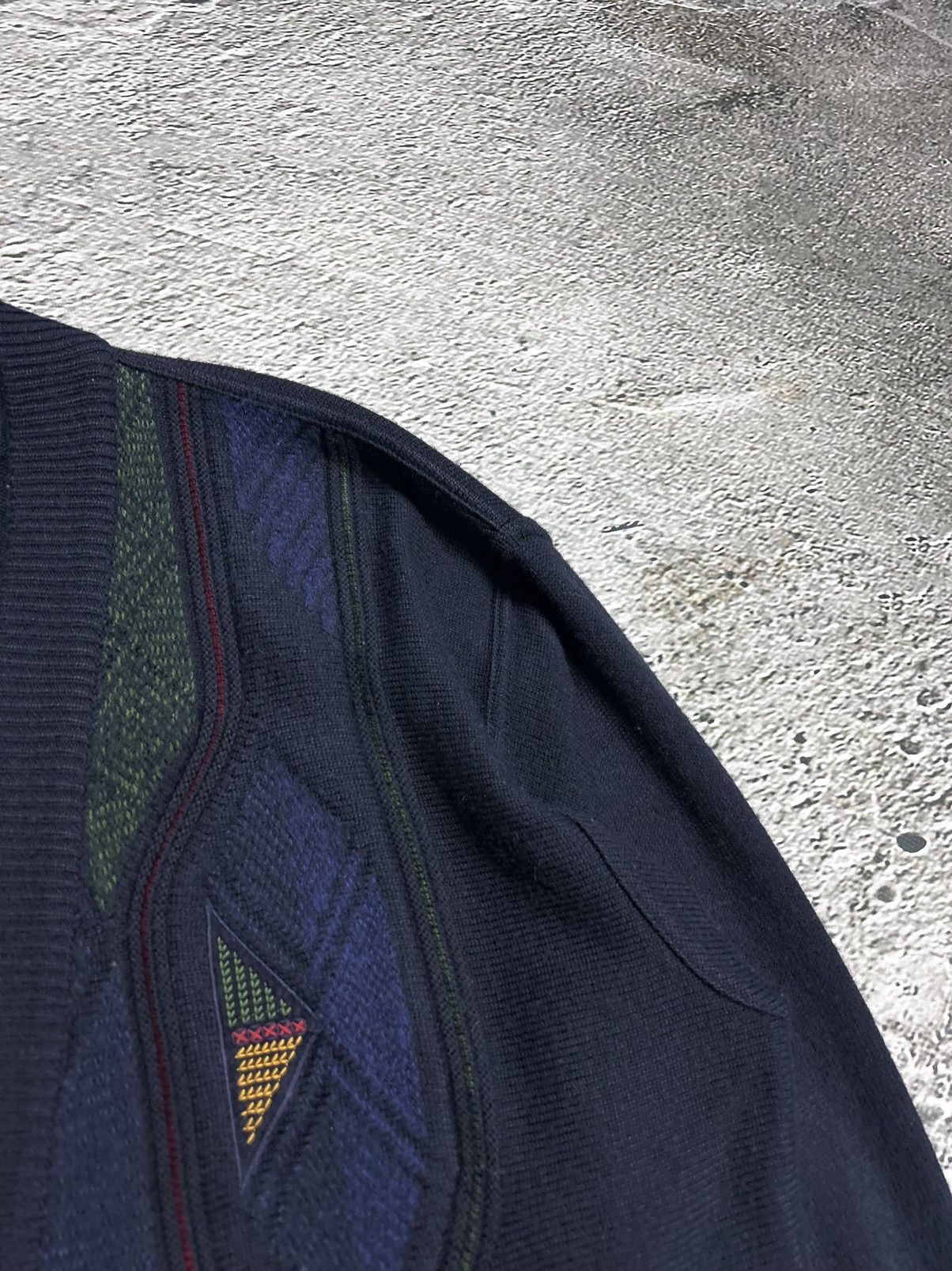 Vintage Gilberto vintage cardigan sweater Coogi style cable knit Size US L / EU 52-54 / 3 - 6 Thumbnail