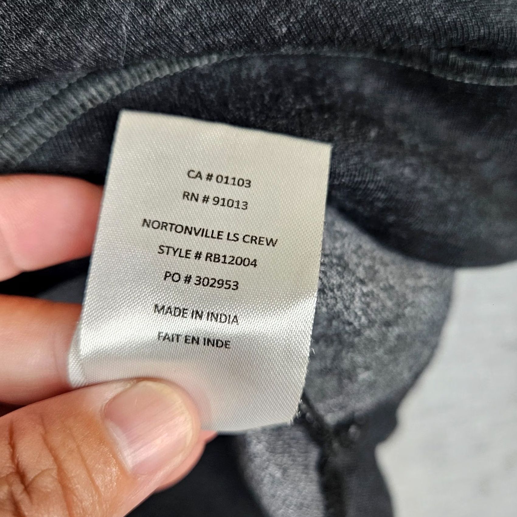 Vintage Robert Barakett Nortonville LS Crew Men’s Light-weigh Sweatshirt Gray M Size US M / EU 48-50 / 2 - 3 Thumbnail