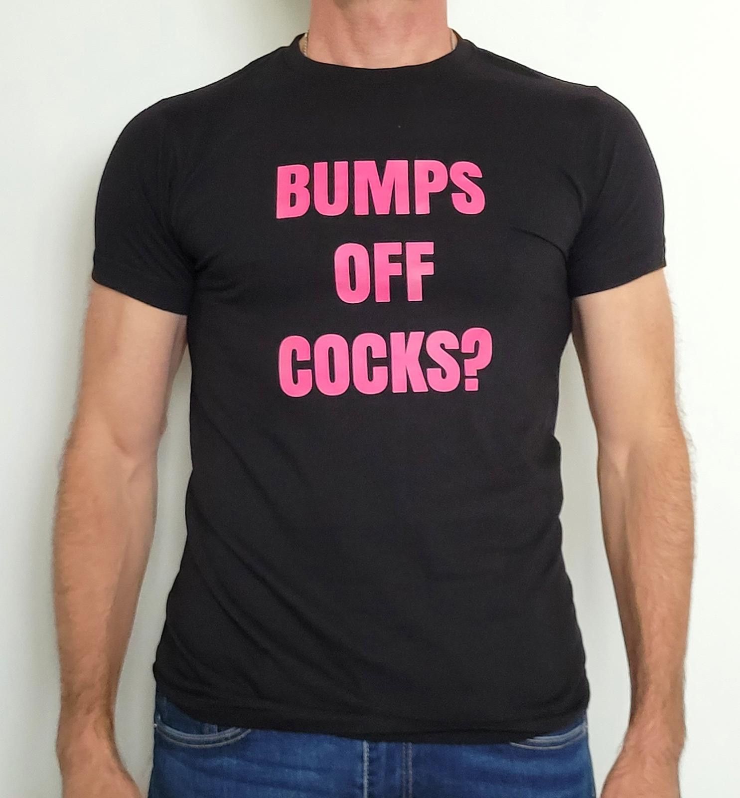 Other Bumps Off C*cks? Men's Small Black Graphic T-Shirt by WearIT Size US S / EU 44-46 / 1 - 1 Thumbnail