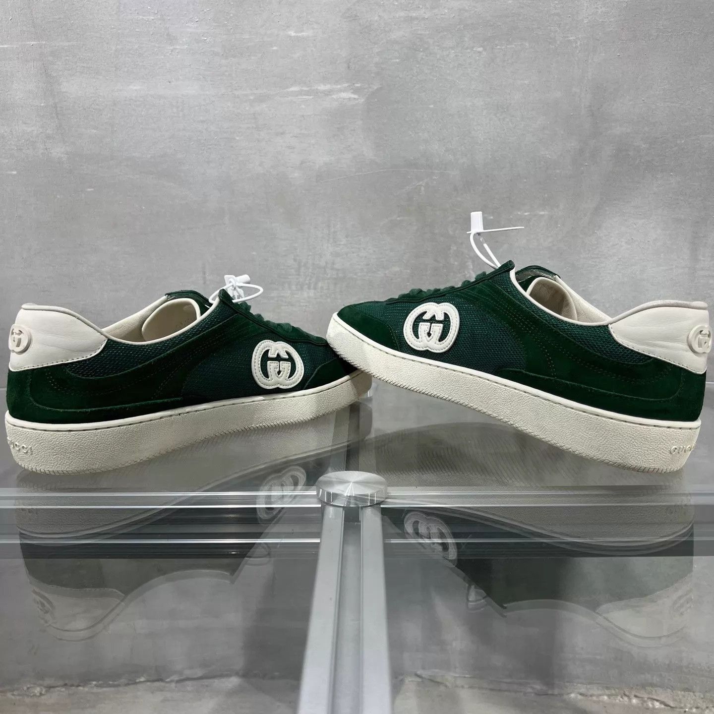 Gucci Gucci Interlocking Decon Sneakers White Green UK6/40 Size US 7 / EU 40 - 5 Thumbnail