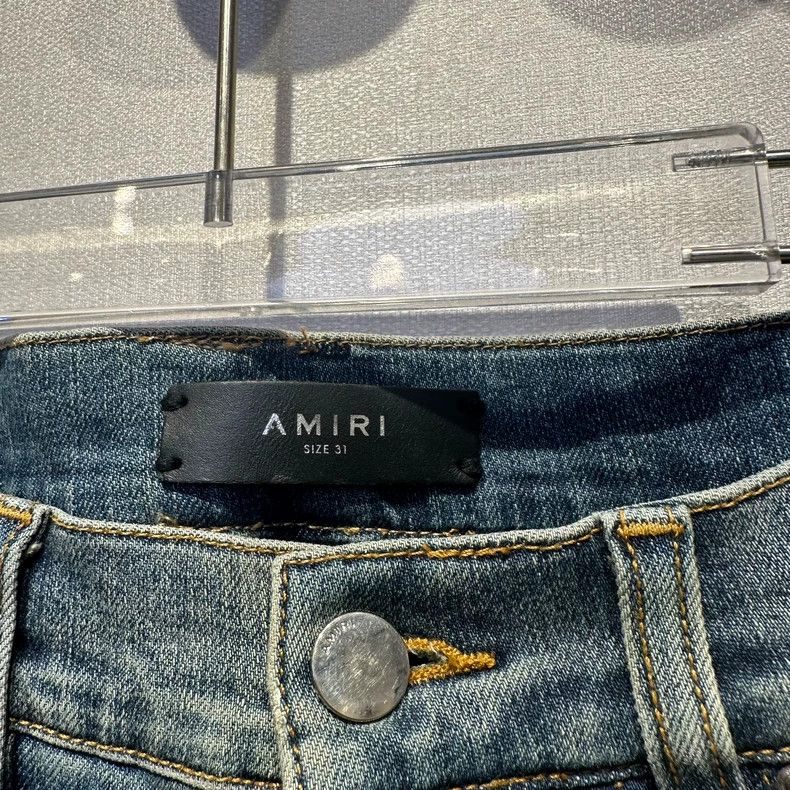 Amiri Amiri multi-element badge washed distressed jean Size US 31 - 3 Thumbnail