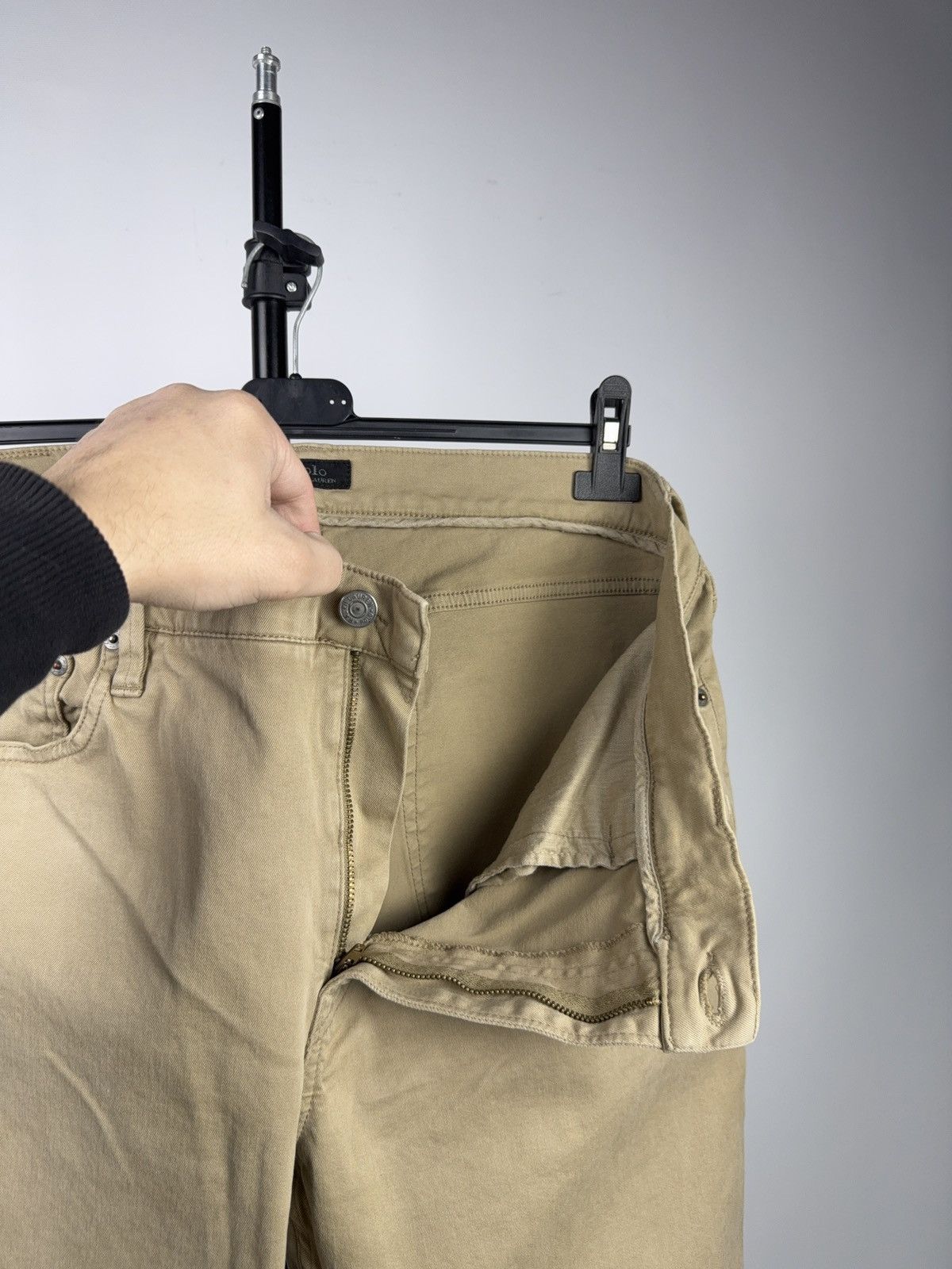 Polo Ralph Lauren Retro Luxury Vintage 90s Polo Ralph Lauren Beige Chino Pants Size US 36 / EU 52 - 15 Thumbnail