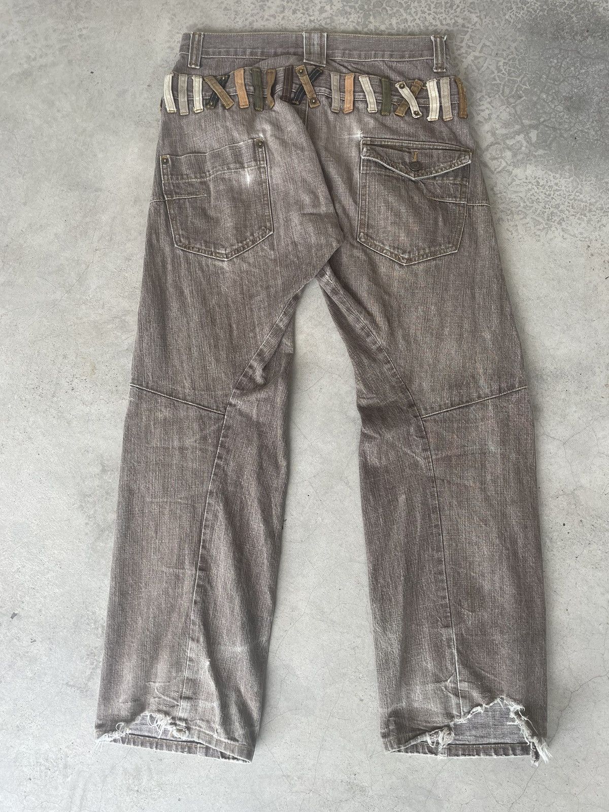Hysteric Glamour BREATHMINT DOUBLE WAIST CURVED LEG PANTS Size US 30 / EU 46 - 3 Thumbnail