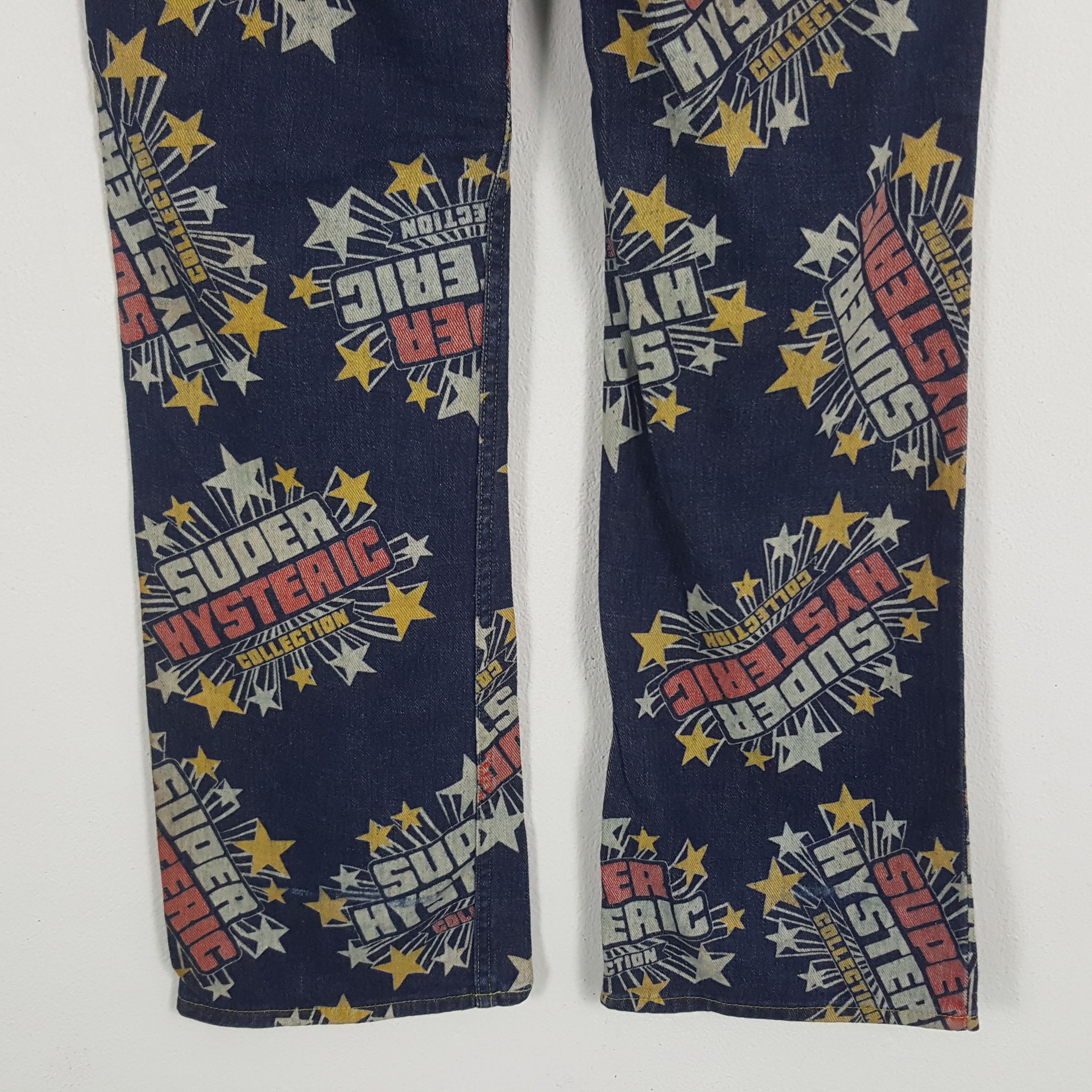 Hysteric Glamour × Japanese Brand × Vintage Vintage Hysteric Glamour Super Overprinted Denim Jeans Size US 29 - 6 Thumbnail