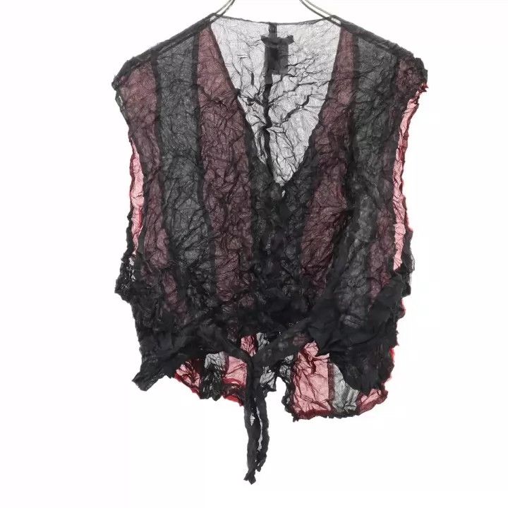 Issey Miyake Issey Miyake Black and red striped vest Size M / US 6-8 / IT 42-44 - 2 Thumbnail
