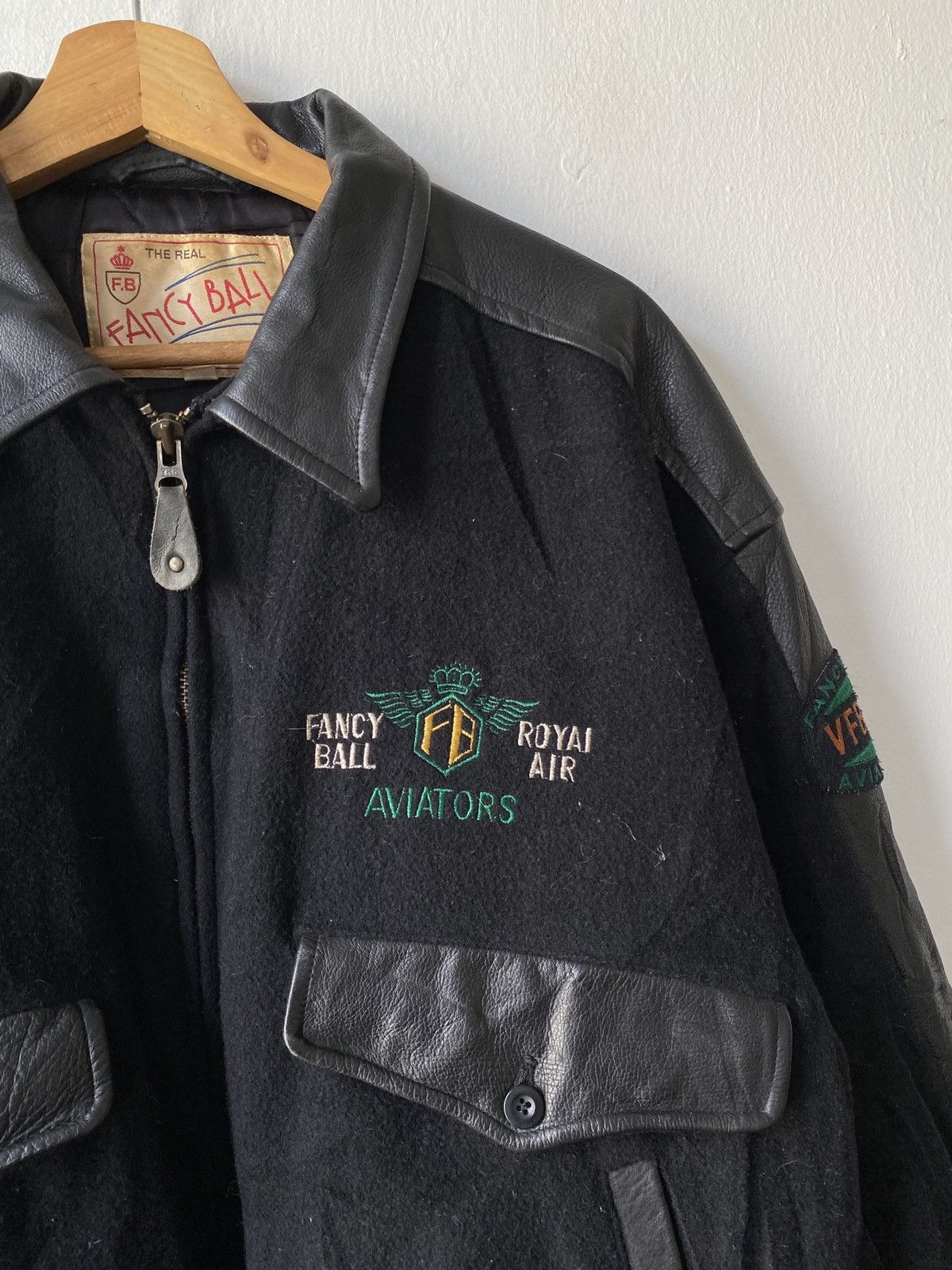 Vintage Vintage Fancy Ball Royal Air Aviators Varsity Jacket Size US L / EU 52-54 / 3 - 5 Thumbnail