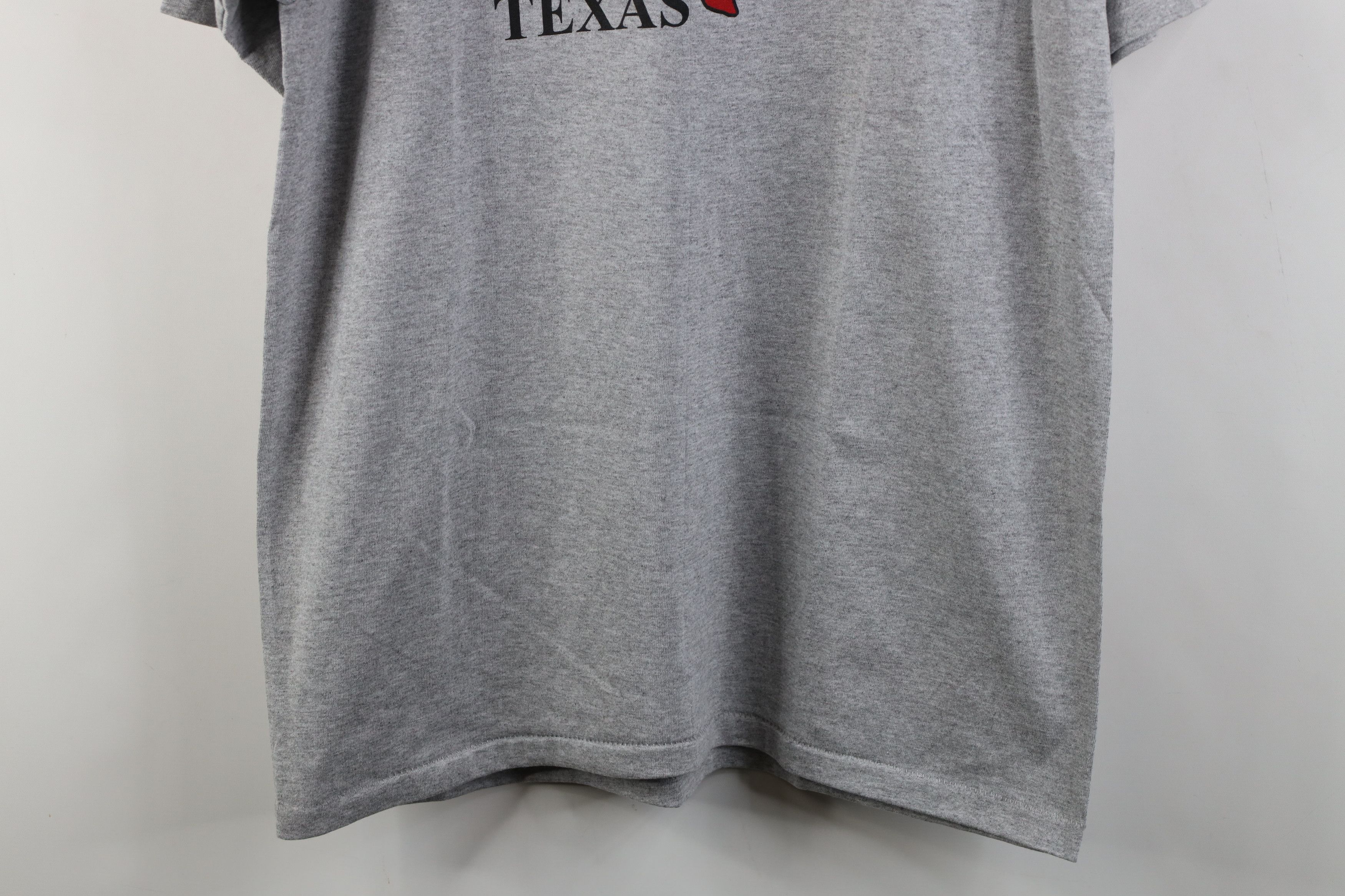 Vintage Deadstock Vintage 90s Texas Whatever Map T-Shirt Gray USA Size L / US 10 / IT 46 - 3 Thumbnail