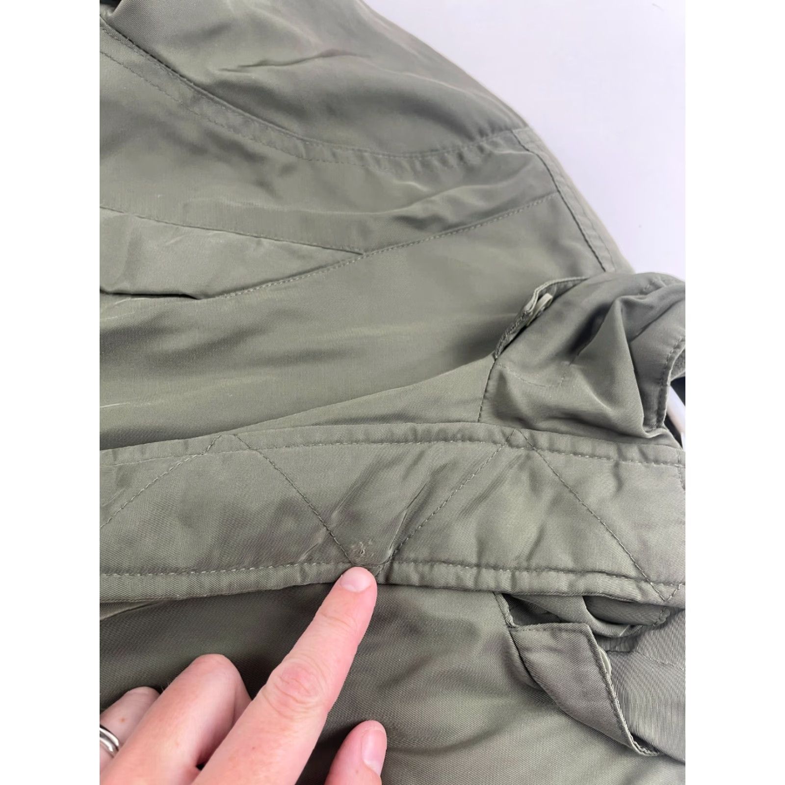 Vintage A New Day Jacket Women’s Small Military Green Warm Winter Water Resistant Puffer Jacket Outdoor Travel Breathable Long Coat Womens Size S / US 4 / IT 40 - 7 Thumbnail