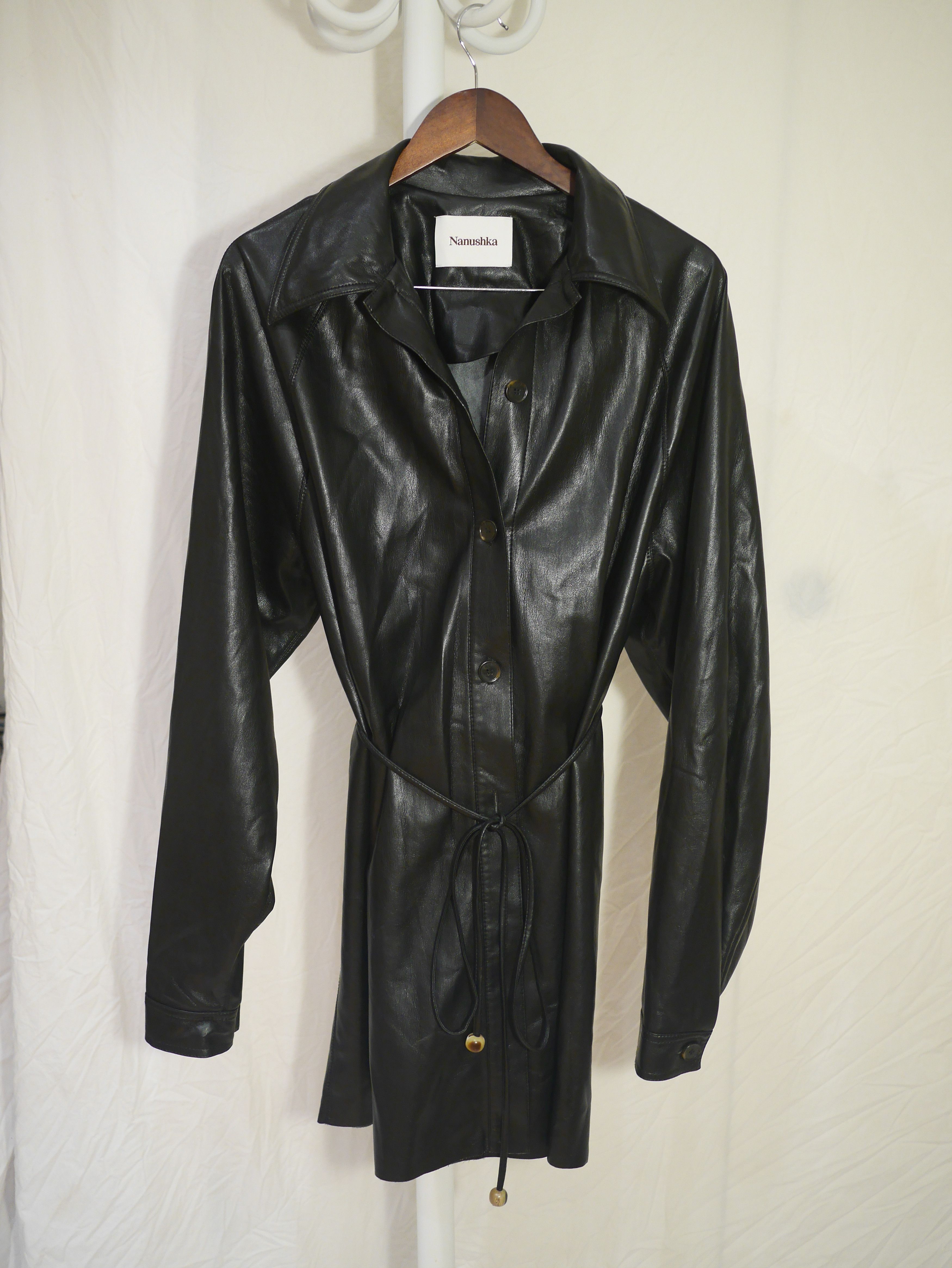 Nanushka NANUSHKA FAUX LEATHER OVERSHIRT Size M / US 6-8 / IT 42-44 - 1 Thumbnail