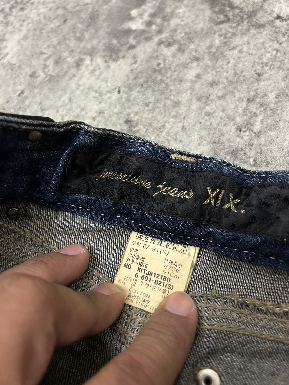 If Six Was Nine × Japanese Brand × Le Grande Bleu (L.G.B.) XIX Denim Chain Boot Cut Mudwash Pants Size US 28 / EU 44 - 12 Thumbnail