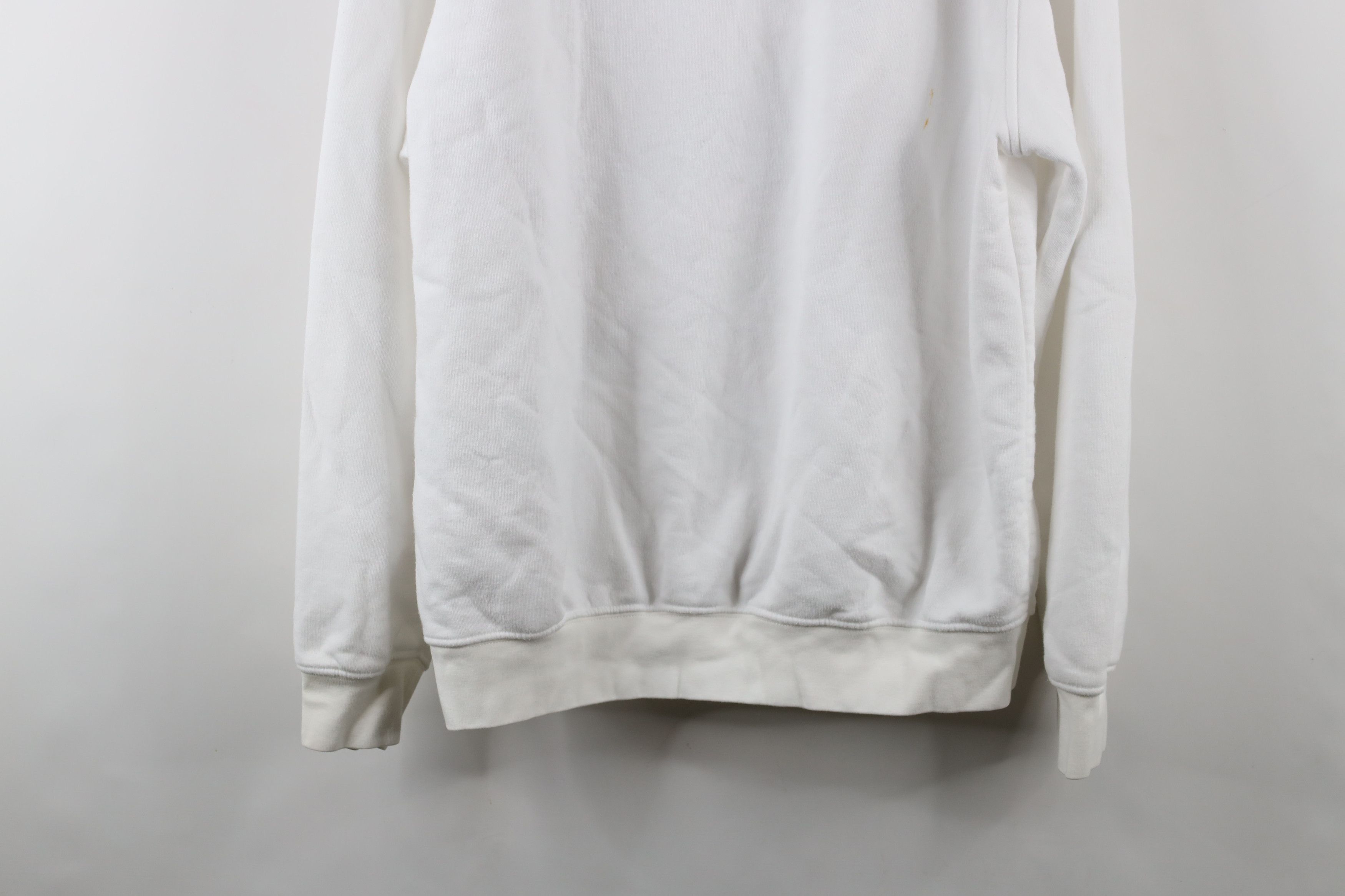 Nike × Vintage Vintage 90s Y2K Nike Mini Swoosh Hoodie Sweatshirt White Size US M / EU 48-50 / 2 - 13 Thumbnail