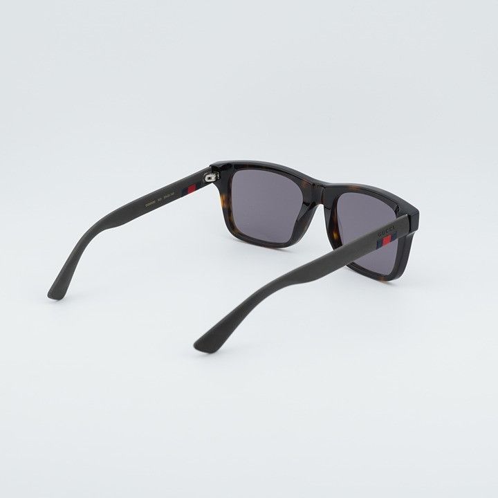 Gucci Gucci GG0008S 003 Sunglasses Havana Rectangle Frame Size ONE SIZE - 2 Thumbnail