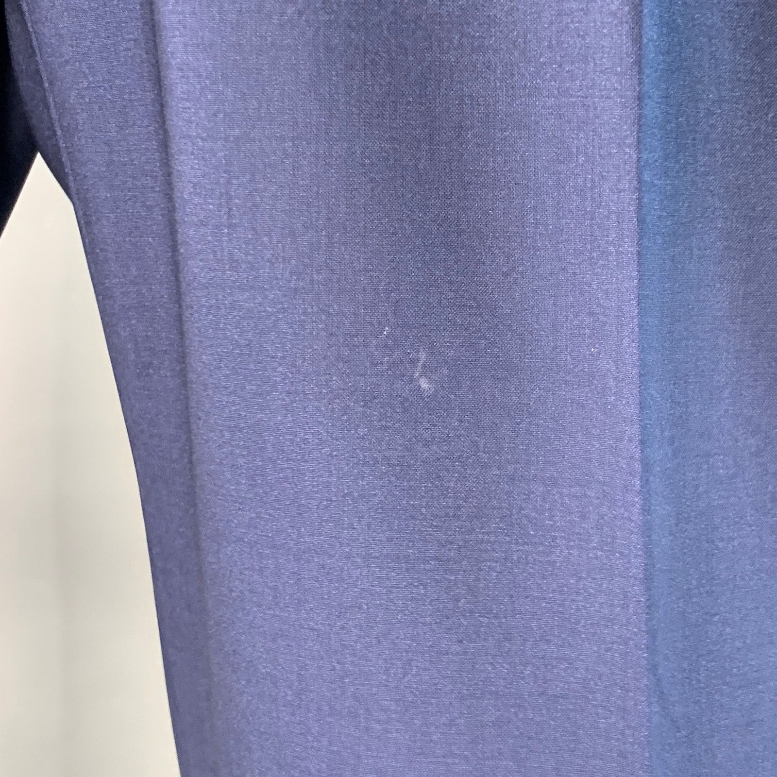 Hadleigh's HADLEIGH'S Size 34 Navy Wool Silk Flat Front Dress Pants Size US 34 / EU 50 - 3 Thumbnail