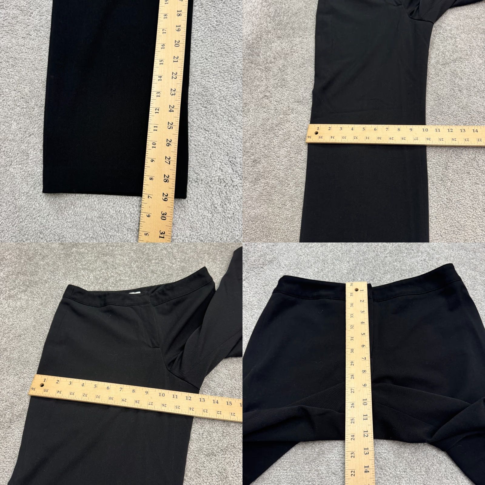 Apt. 9 Apt. 9 Wide-Leg Dress Pants Womens 10P Black High Rise Career Work Pants Women's Petite Professional Casual Obvious Keywords Size 32" / US 10 / IT 46 - 8 Thumbnail