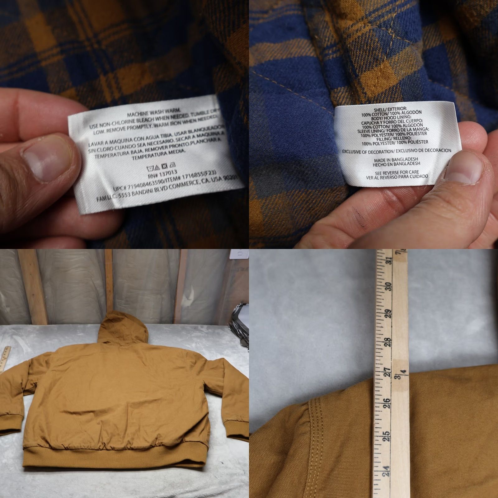 Vintage Woolrich Jacket Mens XL Brown Canvas Zip Full Lined Rugged Workwear Casual Woolrich Brown Canvas Jacket XL Mens Size US XL / EU 56 / 4 - 8 Thumbnail