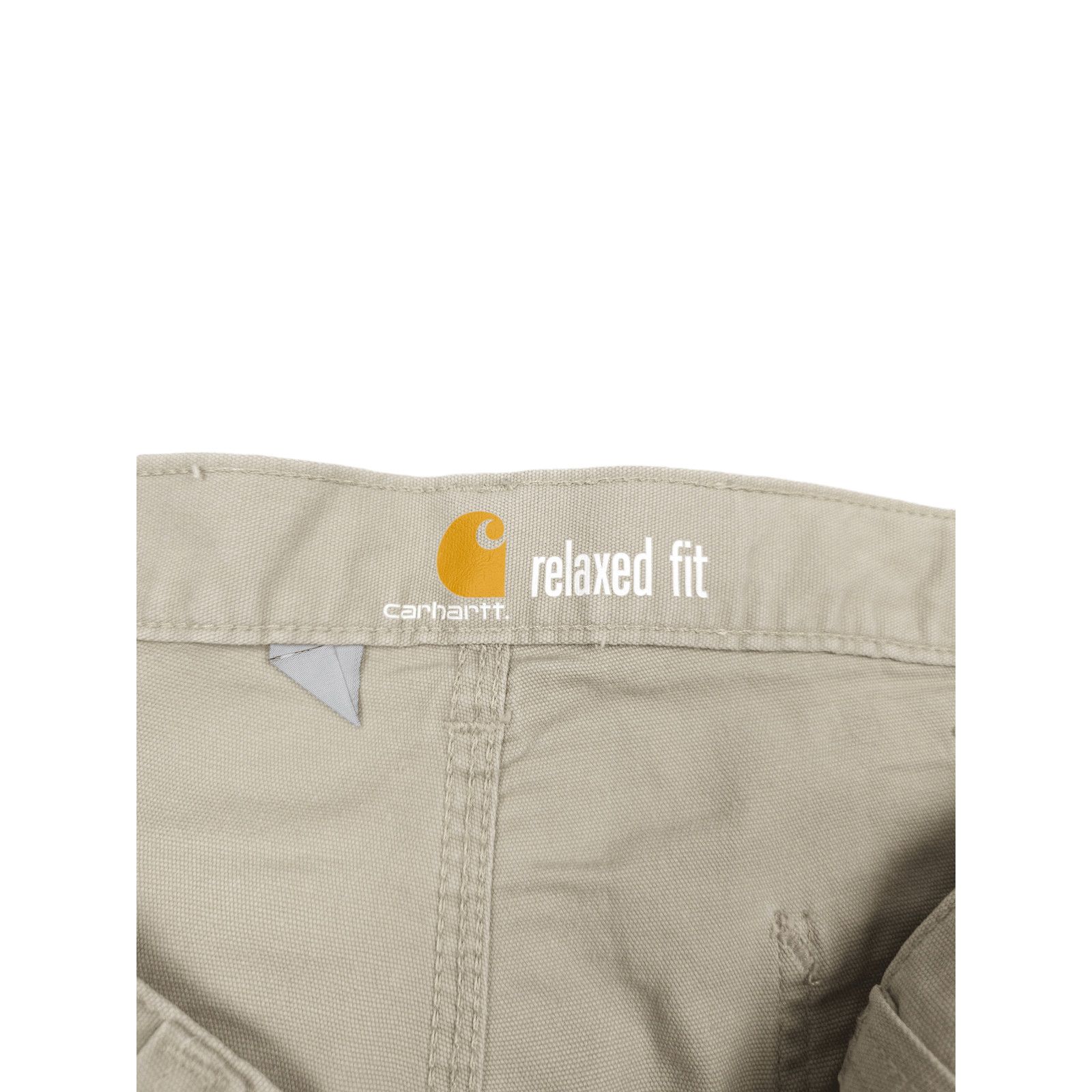 Carhartt × Vintage 💎 Y2K Carhartt Relaxed Fit Canvas Shorts Size 38 Beige XXL Size US 38 / EU 54 - 6 Thumbnail