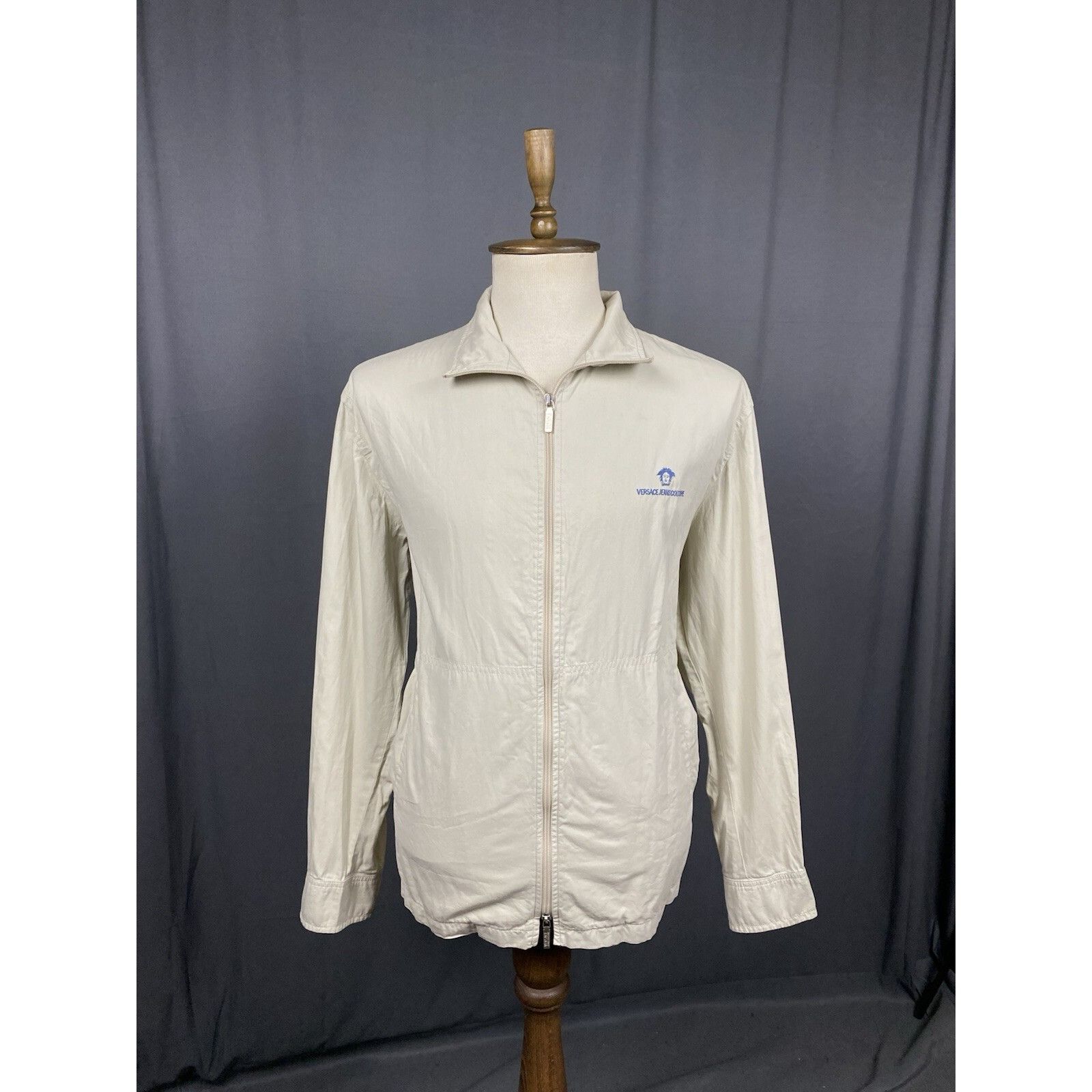Versace Versace Jeans Couture Small Logo VTG Men's Beige Collared Ut Size US XL / EU 56 / 4 - 1 Thumbnail