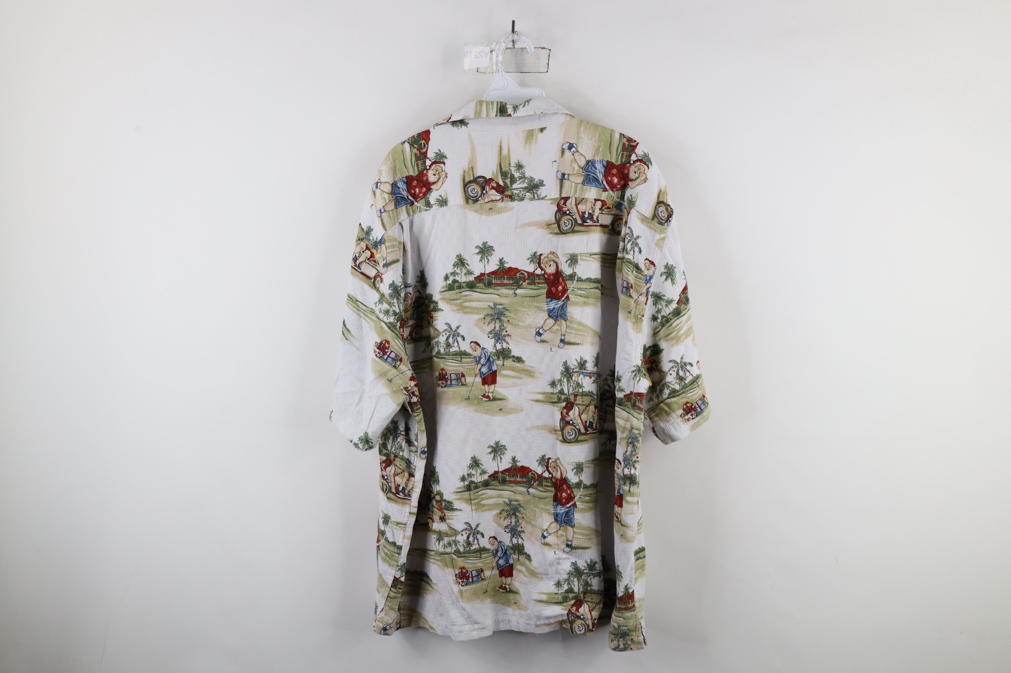 Vintage Vintage 90s Streetwear Christmas Santa Claus Button Shirt Size US XXL / EU 58 / 5 - 11 Thumbnail