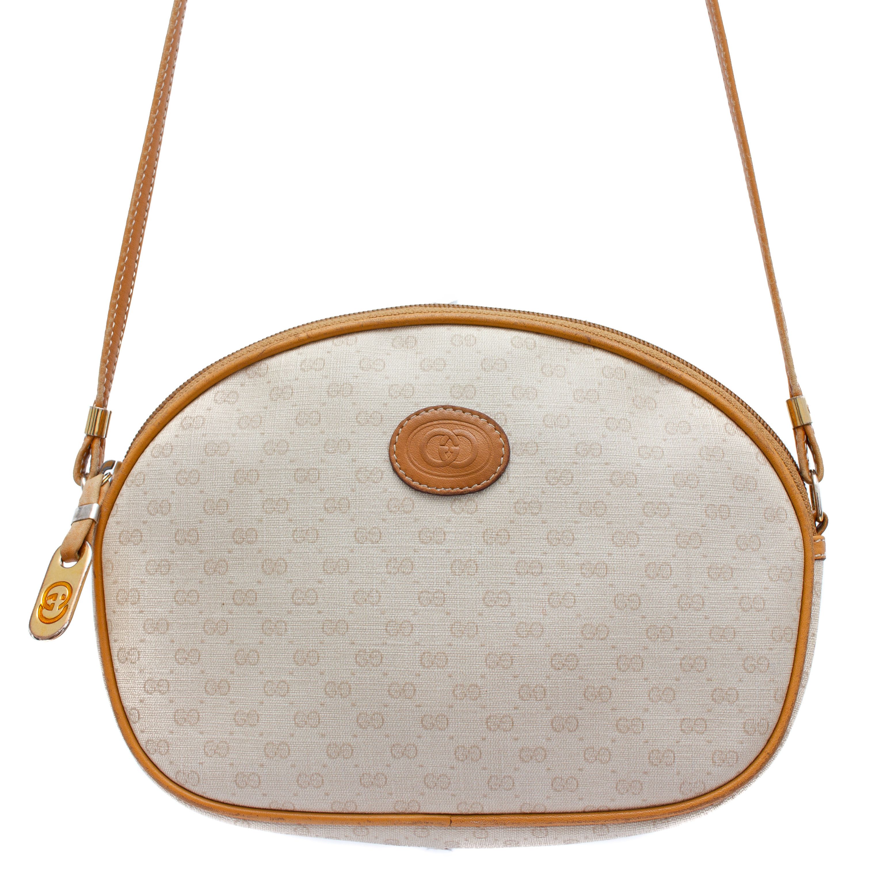 Gucci × Vintage GUCCI Vintage Shoulder/Crosbody Bag Beige Monogram Size ONE SIZE - 2 Thumbnail