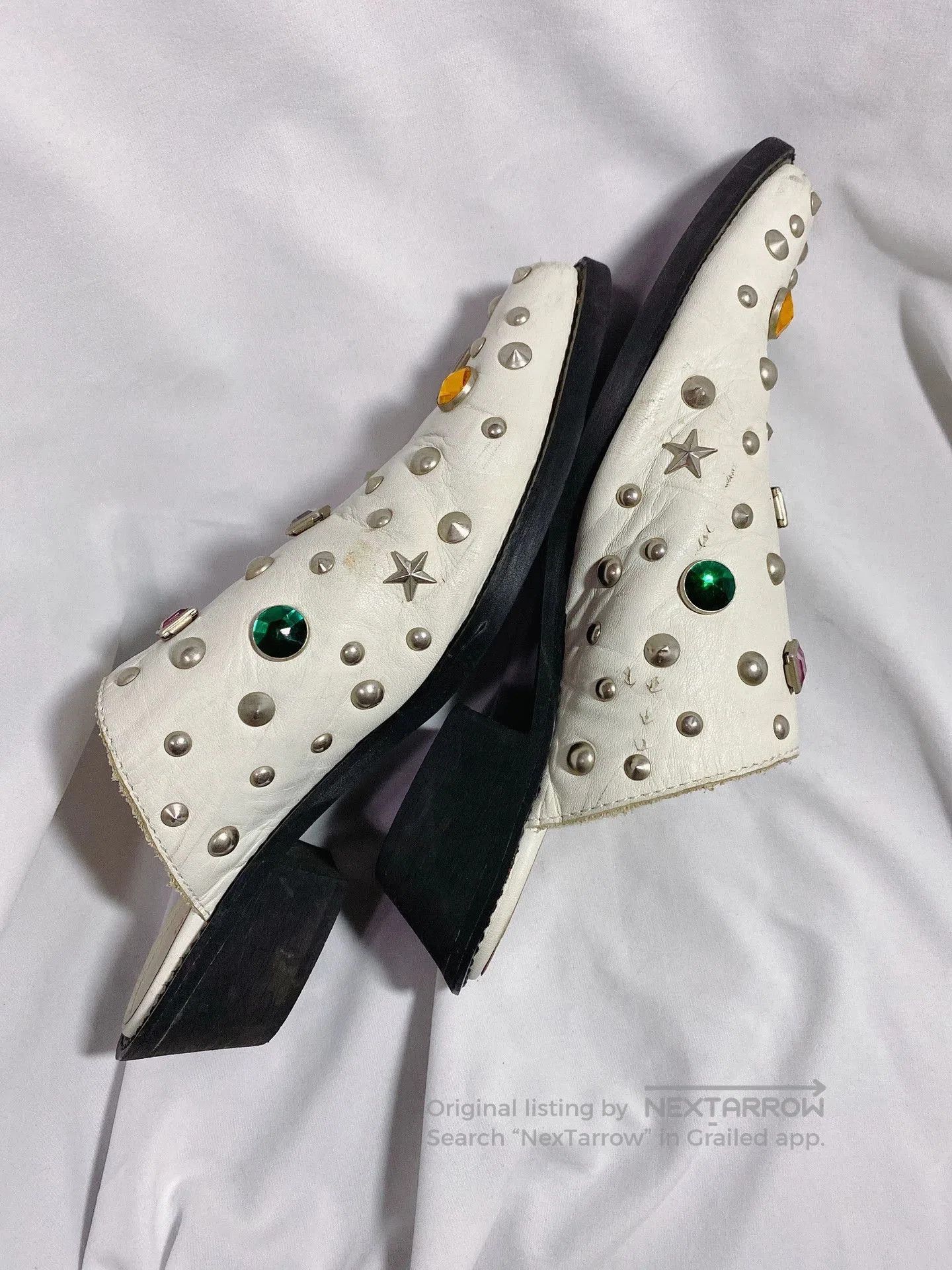 Junya Watanabe Junya Watanabe Gemstone Leather Slippers. Size US 7 / EU 40 - 2 Thumbnail
