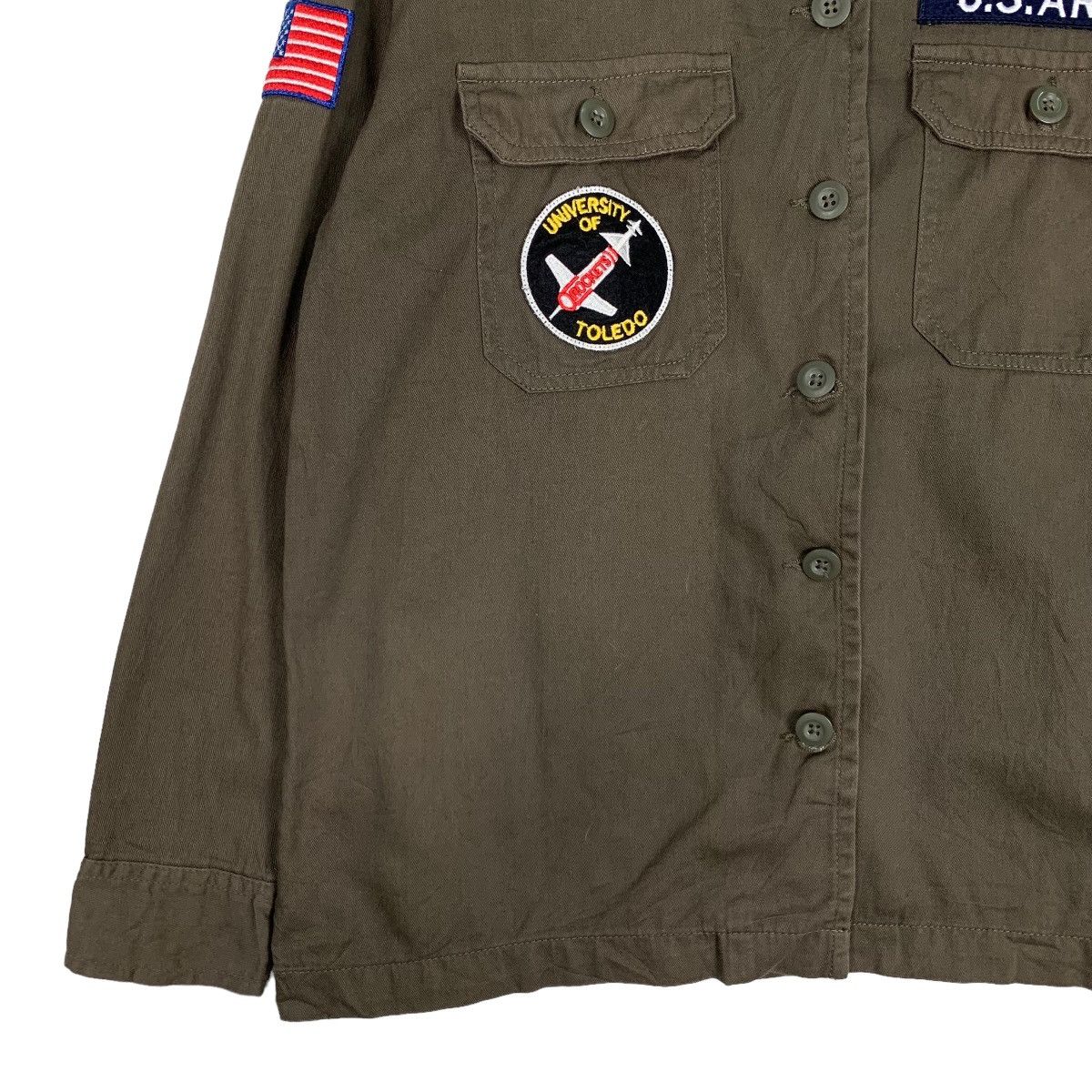 Vintage Patches US Army & University of Toledo Logo Shirt #0290-C13 Size US S / EU 44-46 / 1 - 4 Thumbnail