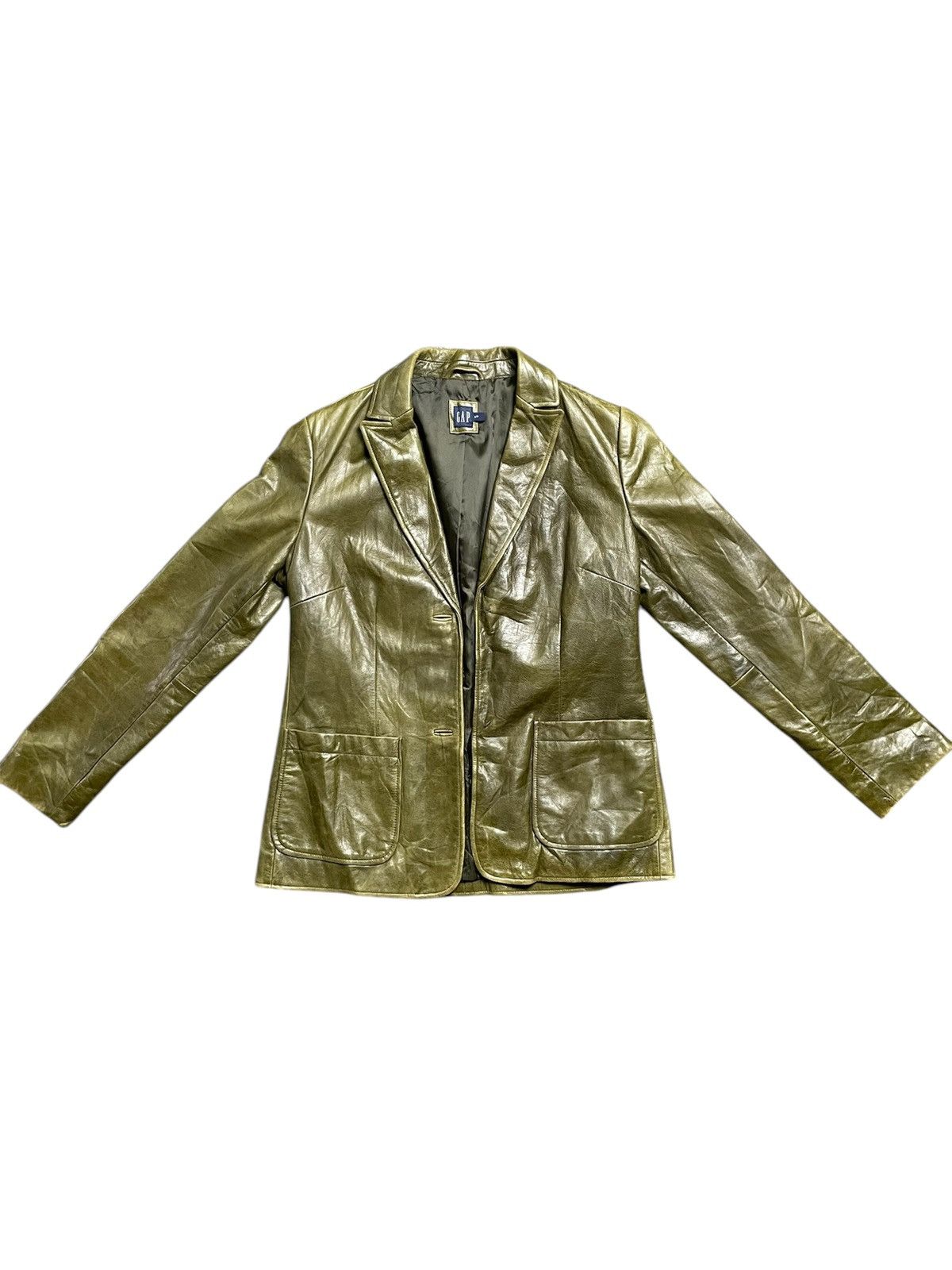 Gap Gap Outerwear Leather Jacket (23) Size US S / EU 44-46 / 1 - 1 Thumbnail