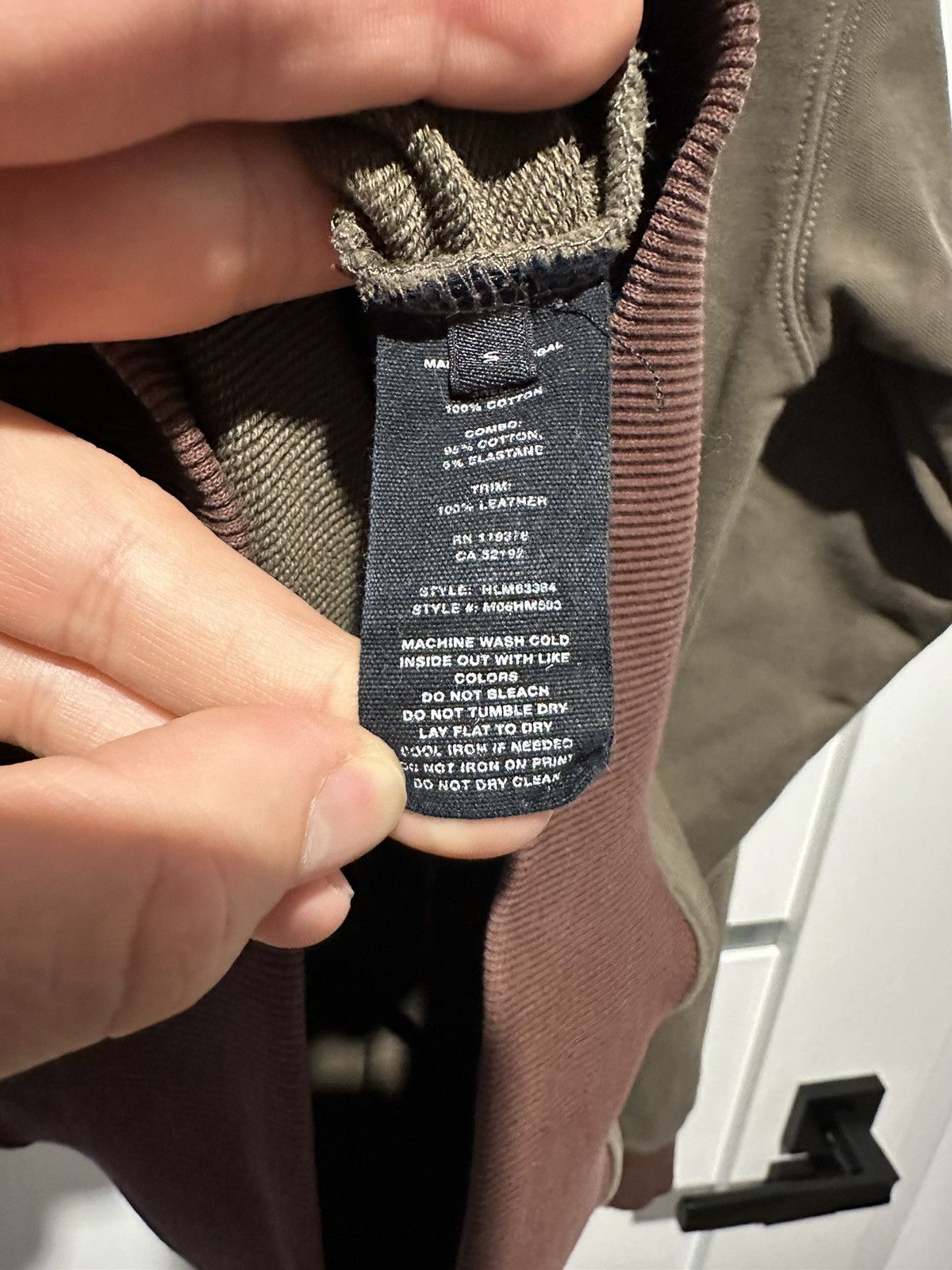 Helmut Lang Helmut Lang Khaki Combo Hoodie Olive Size US S / EU 44-46 / 1 - 7 Thumbnail