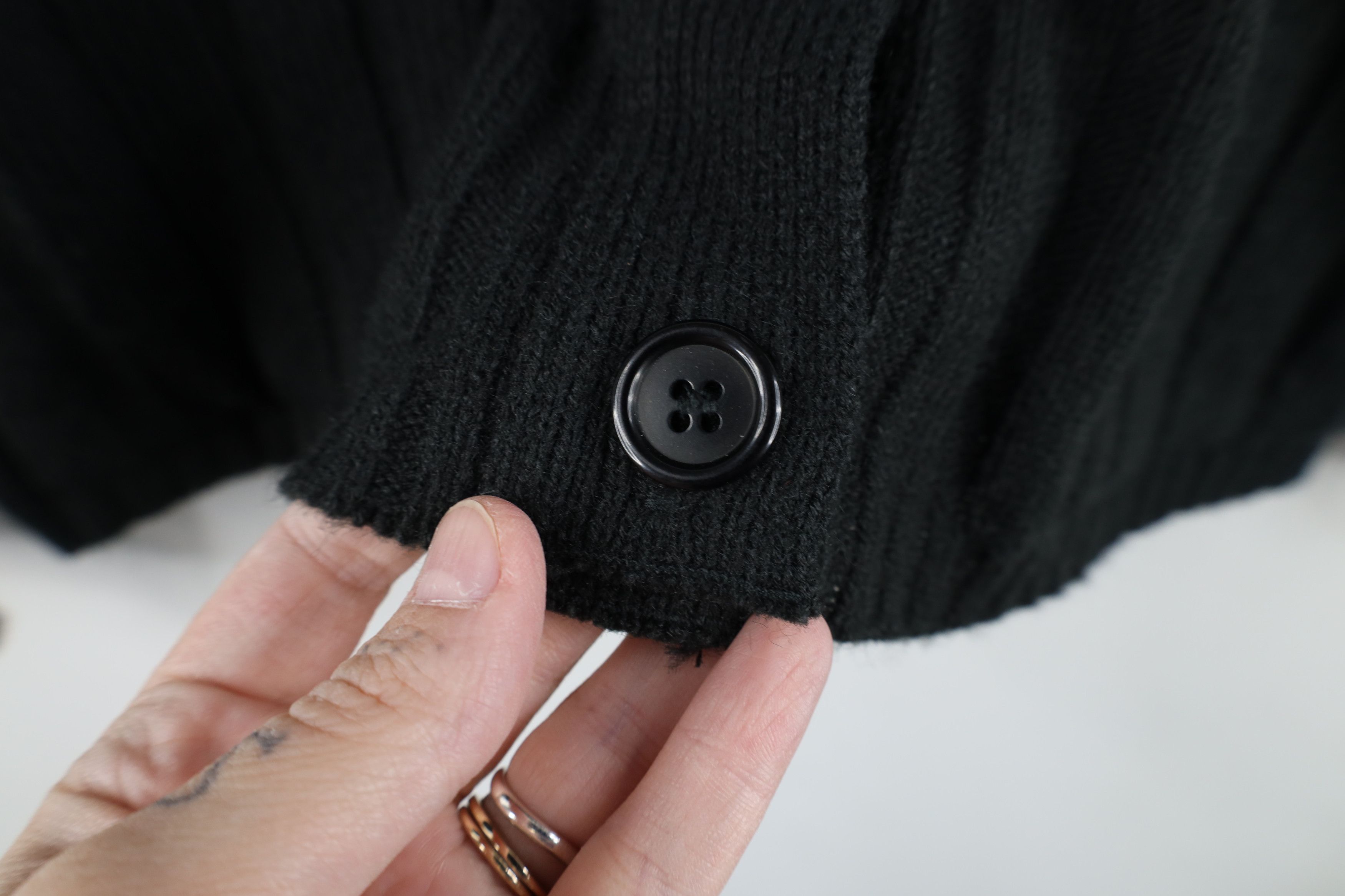 Vintage Vintage 60s 70s Streetwear Ribbed Knit Cardigan Sweater USA Size M / US 6-8 / IT 42-44 - 4 Thumbnail