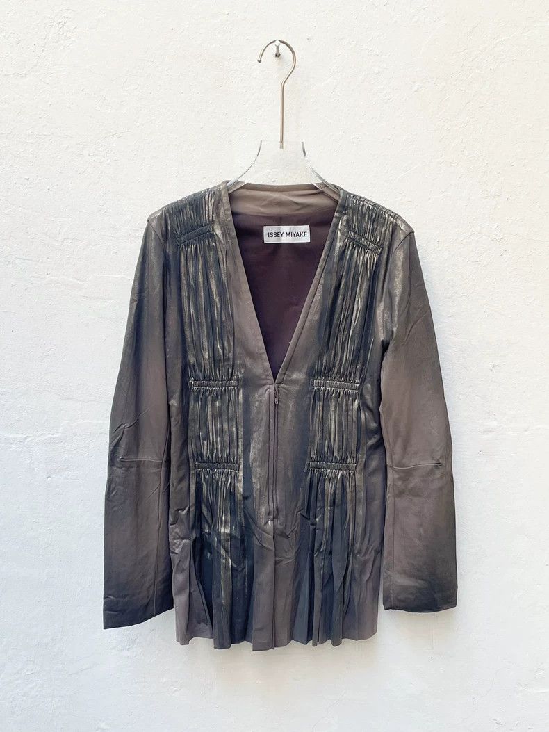 Issey Miyake ISSEY MIYAKE size m 02AW gold trompe l'oeil jacket half sk Size 25" / US 0 / IT 36 - 2 Thumbnail