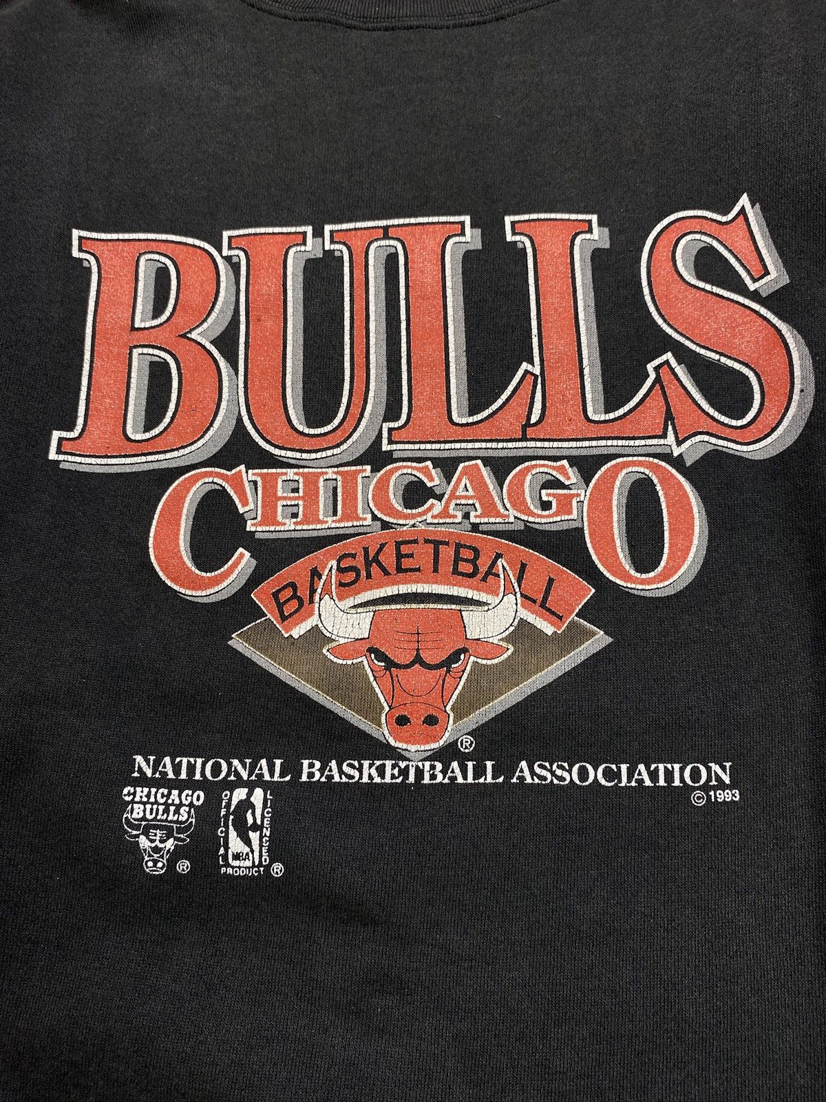 NBA Chicago bulls NBA basketball hoodie crewneck 90s vintage Size US XL / EU 56 / 4 - 2 Thumbnail